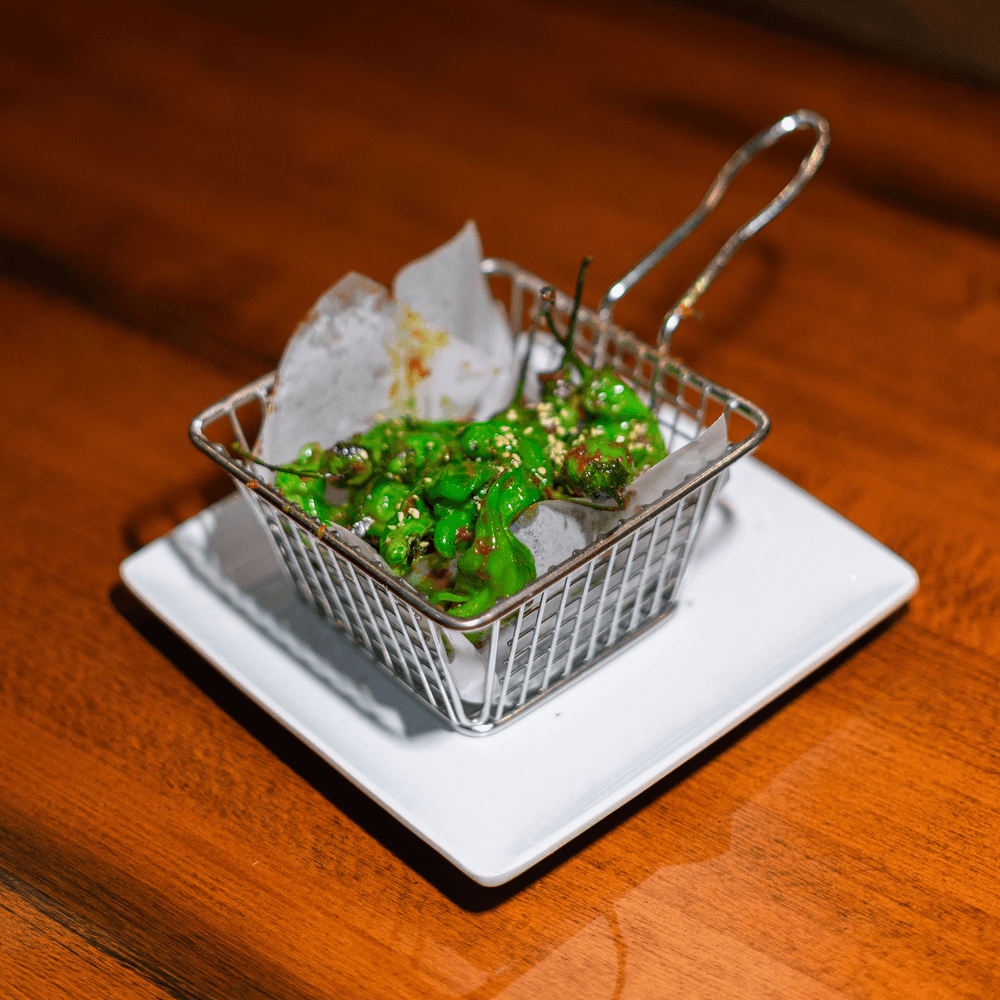 Miso Garlic Shishito Peppers