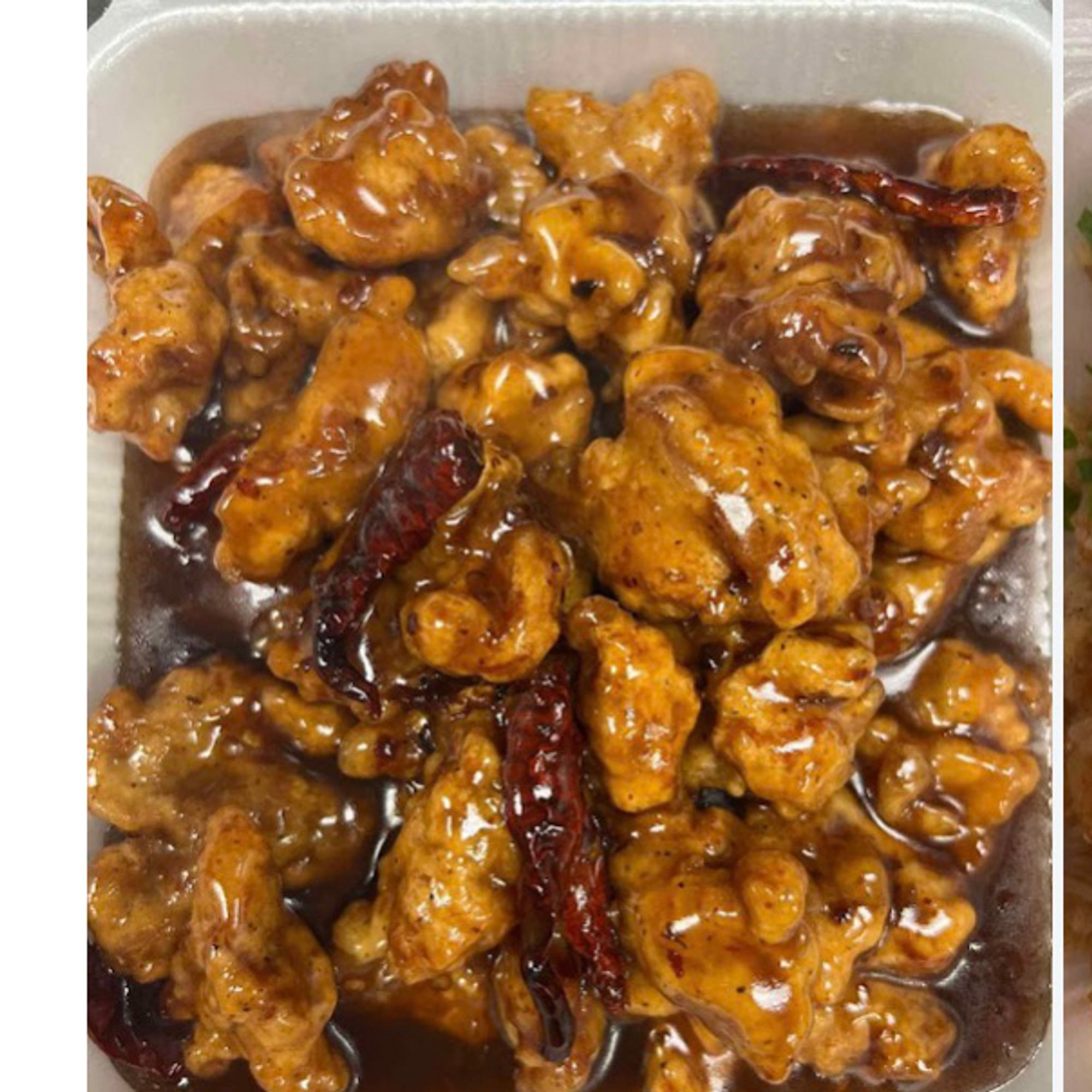 'Orange Chicken with White Rice '