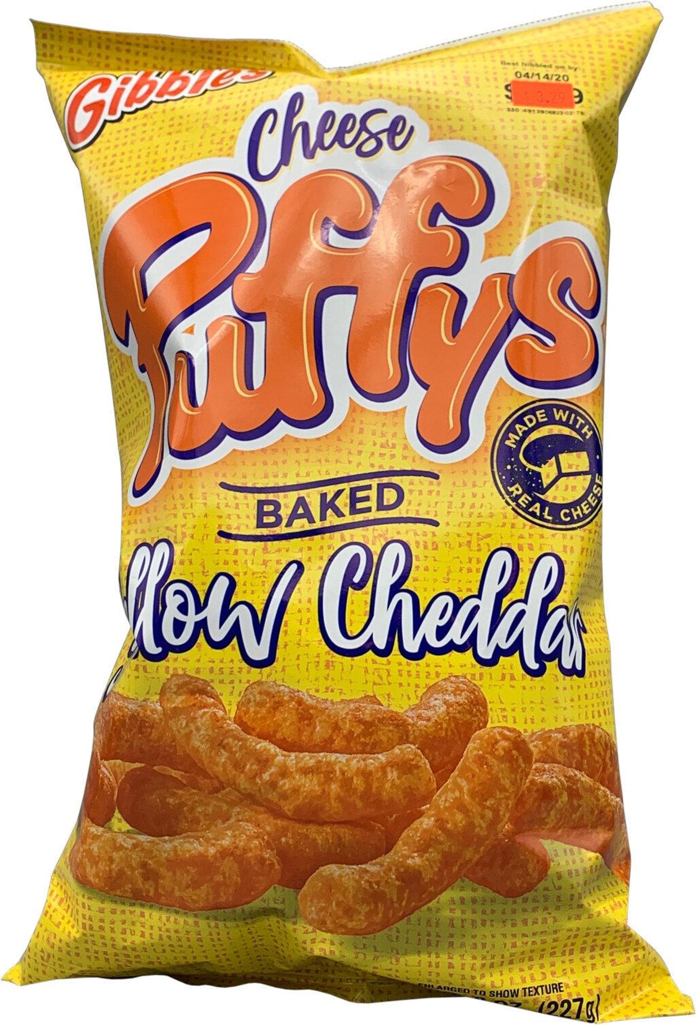 Gibbles Original Cheese Puffies 8oz Bag