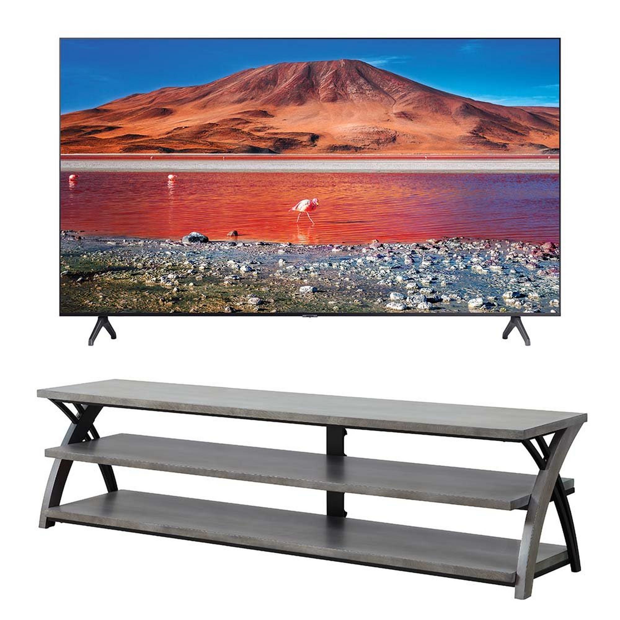 85" Samsung Smart TV w/ Whalen TV stand