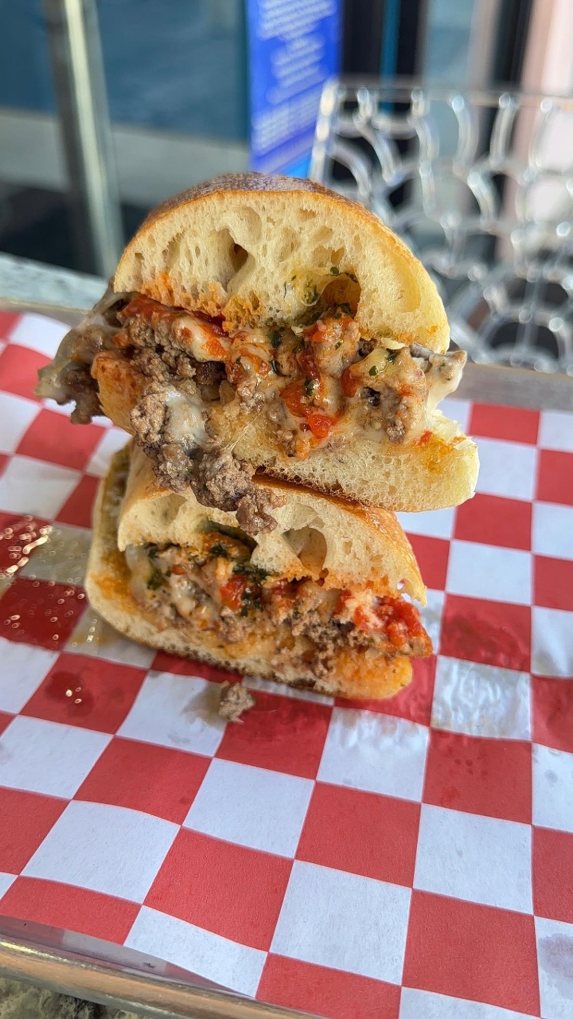 Wagyu Meatball Chopped Cheese