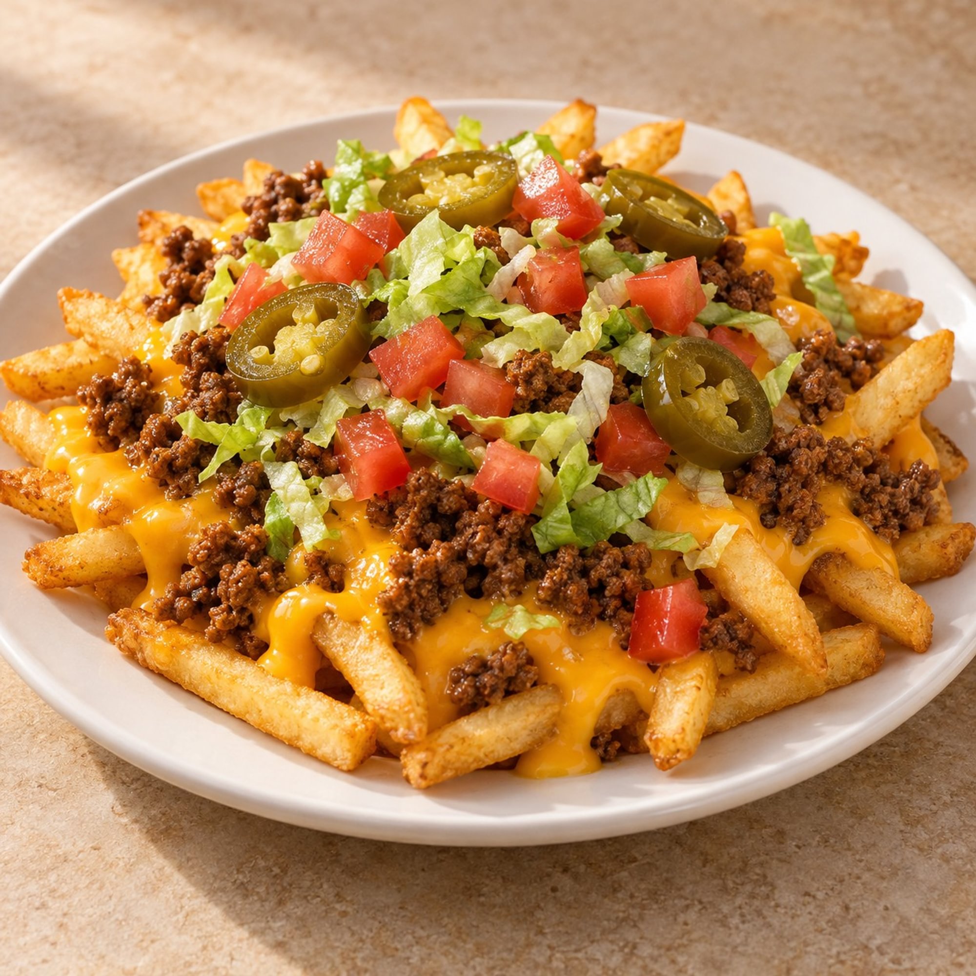 Loaded Cheesy Taco Fries