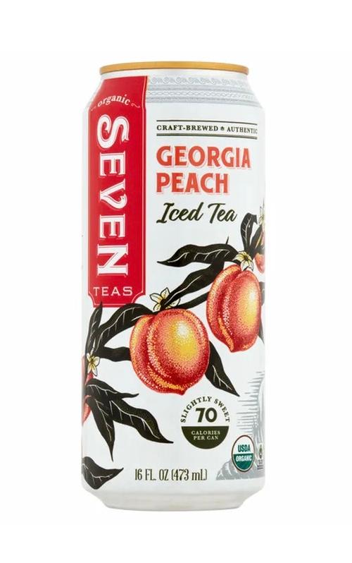 Seven Teas Georgia Peach Iced Tea 16oz