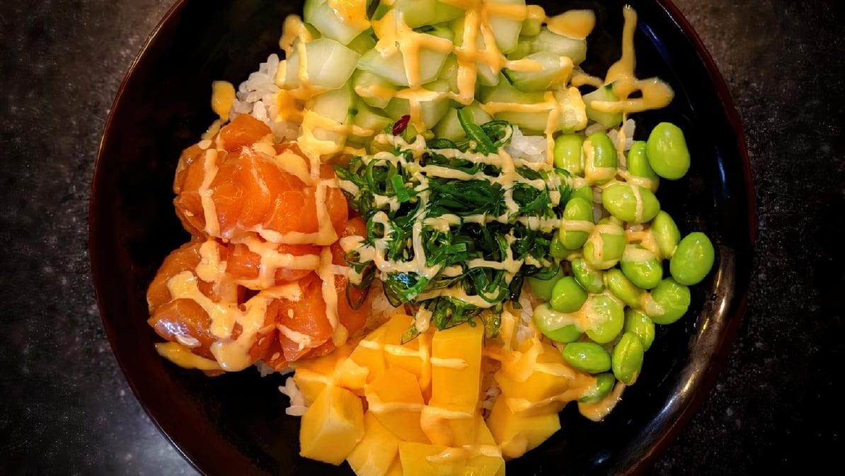 Mango Salmon Poke Bowl