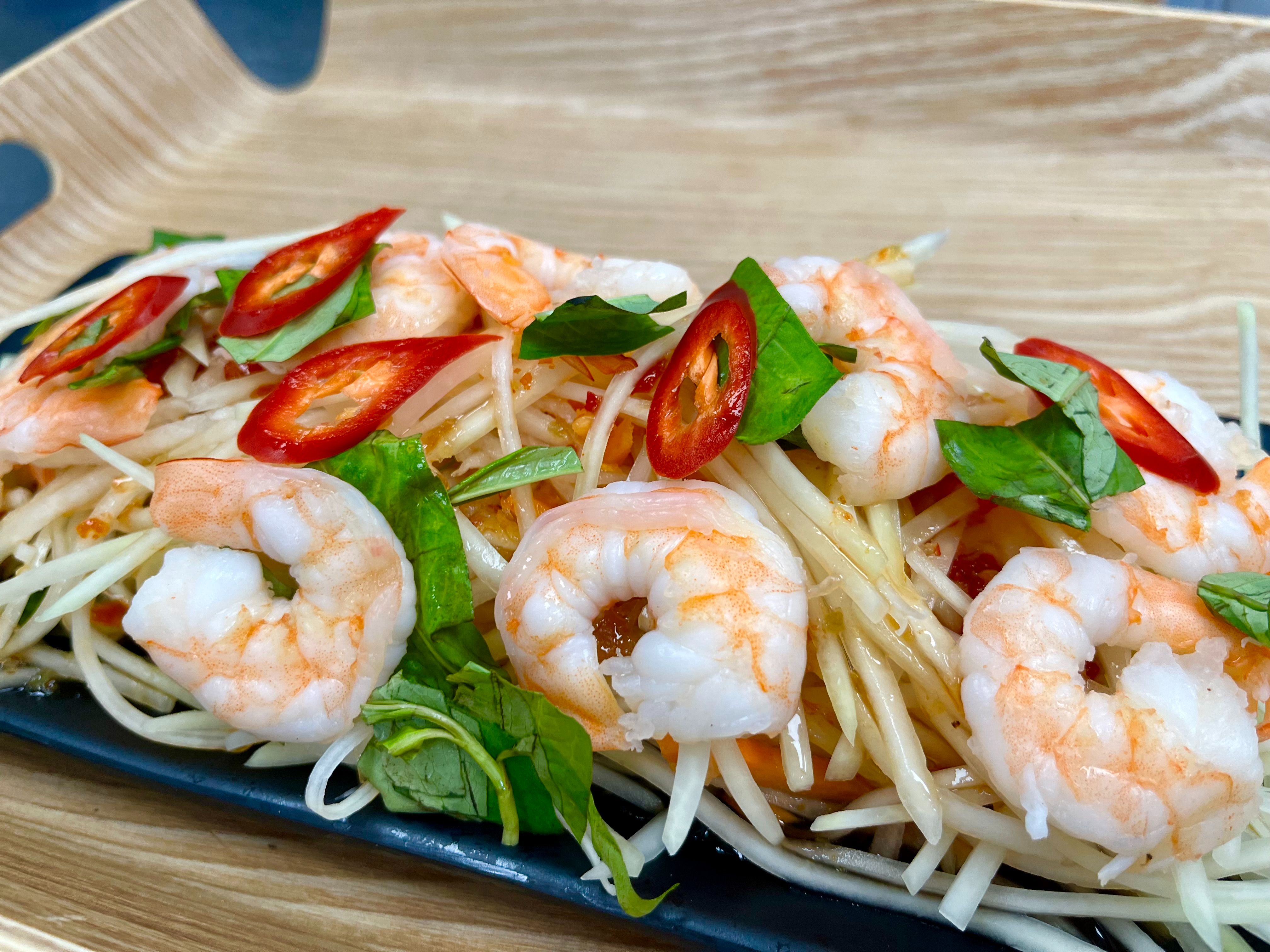 Vietnamese Papaya Shrimps Salad - Gỏi Đu Đủ Tôm