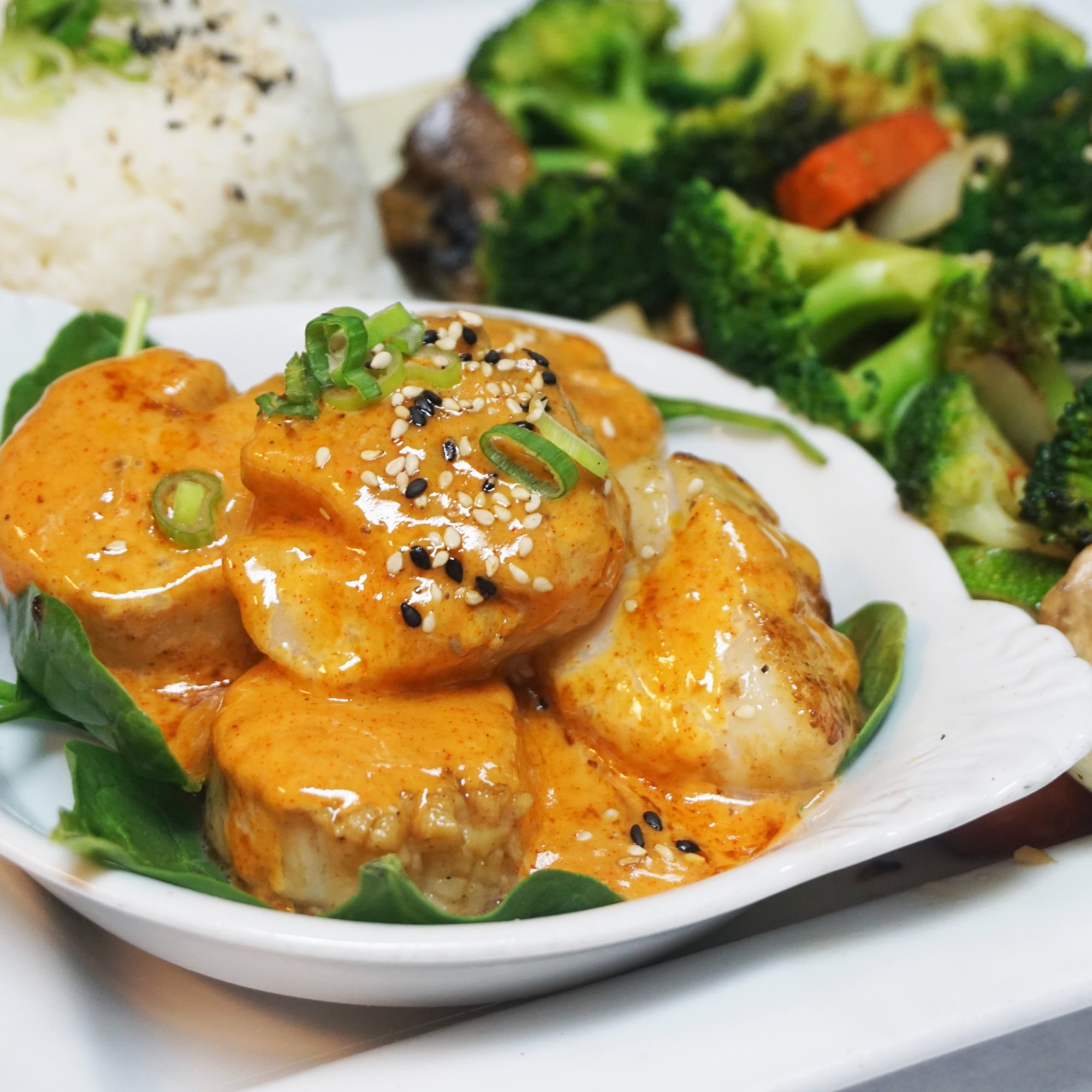 Scallop Flambe Dinner