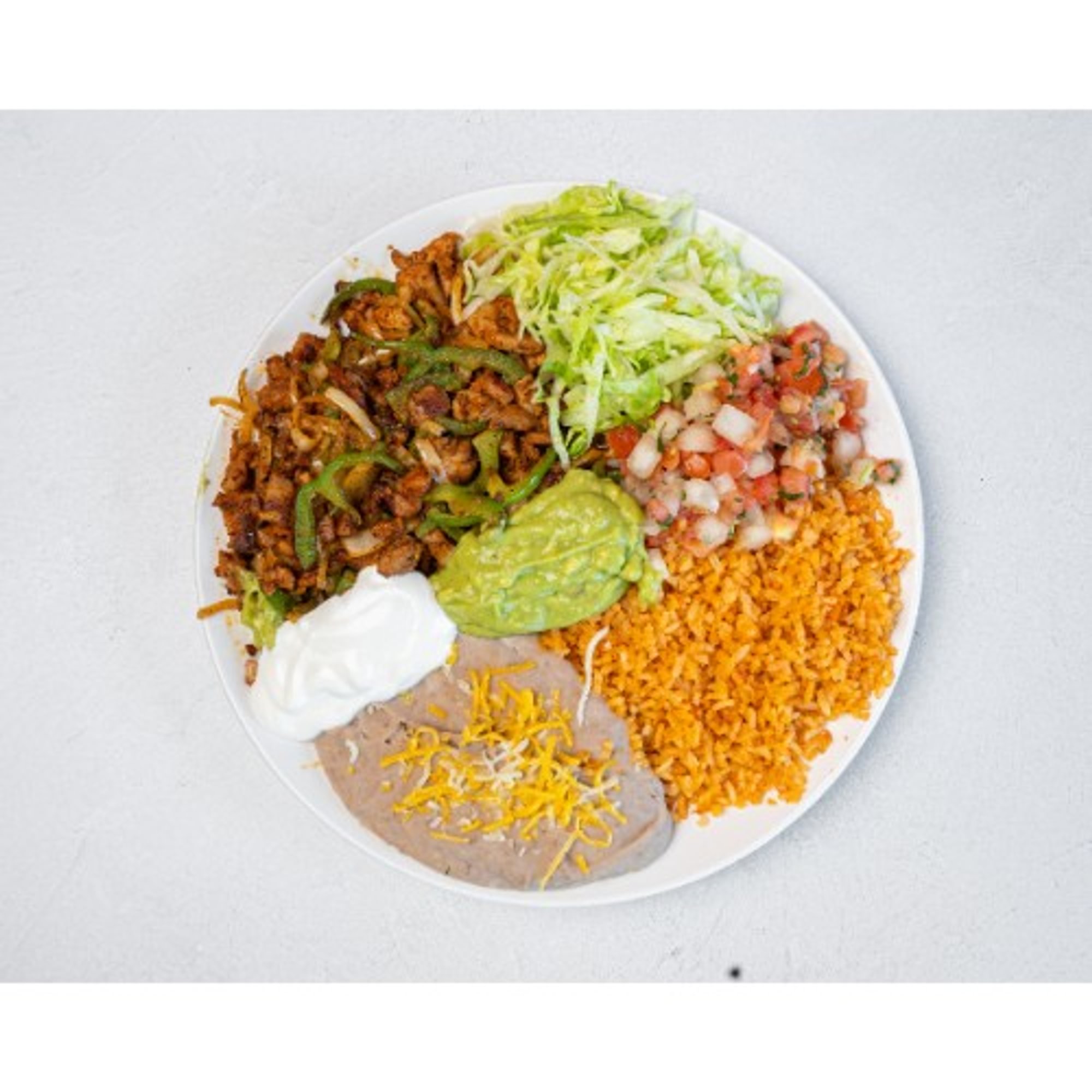 Combo 16 - Chicken & Fajita Veggies Plate