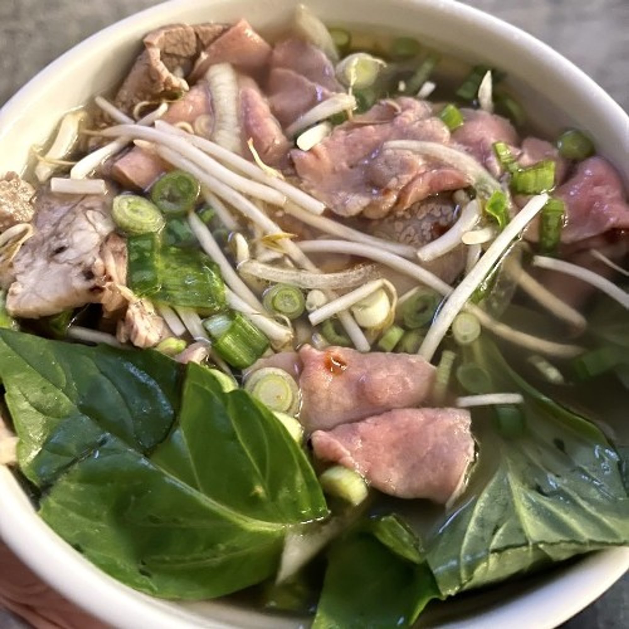 Rare Tender Steak and Brisket Pho