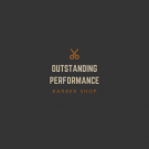 Outstanding Performance Barber Shop Logo