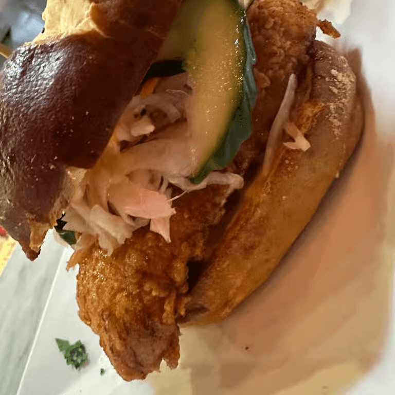 Spicy, crunchy chicken sandwich