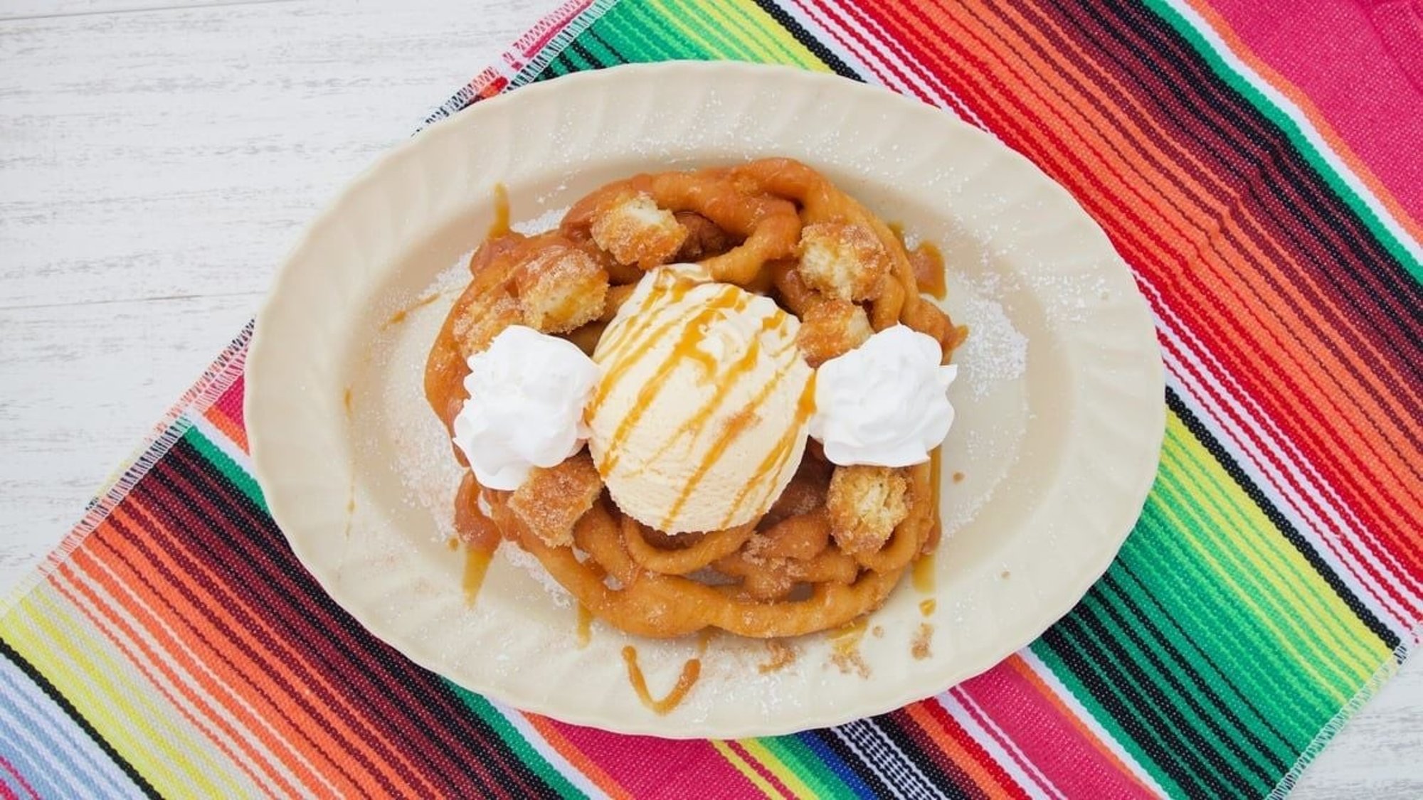 Churro Funnel Cake