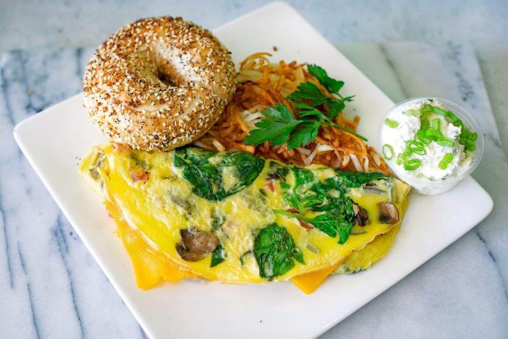 Spinach & Mushroom Omelette
