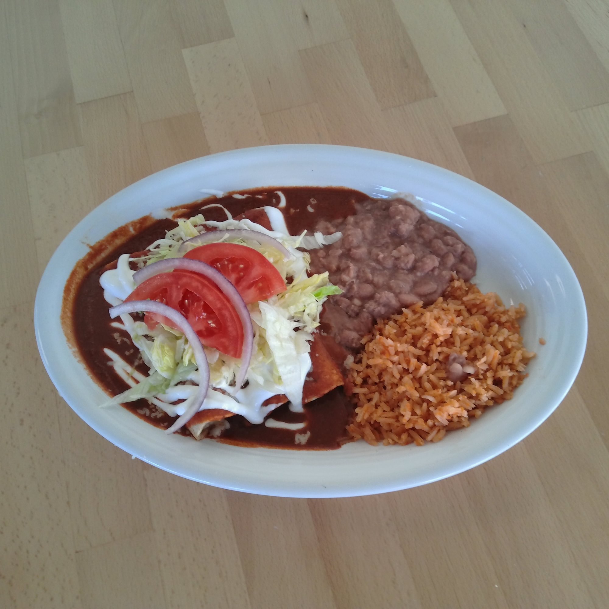 Cheese Enchilada Plate