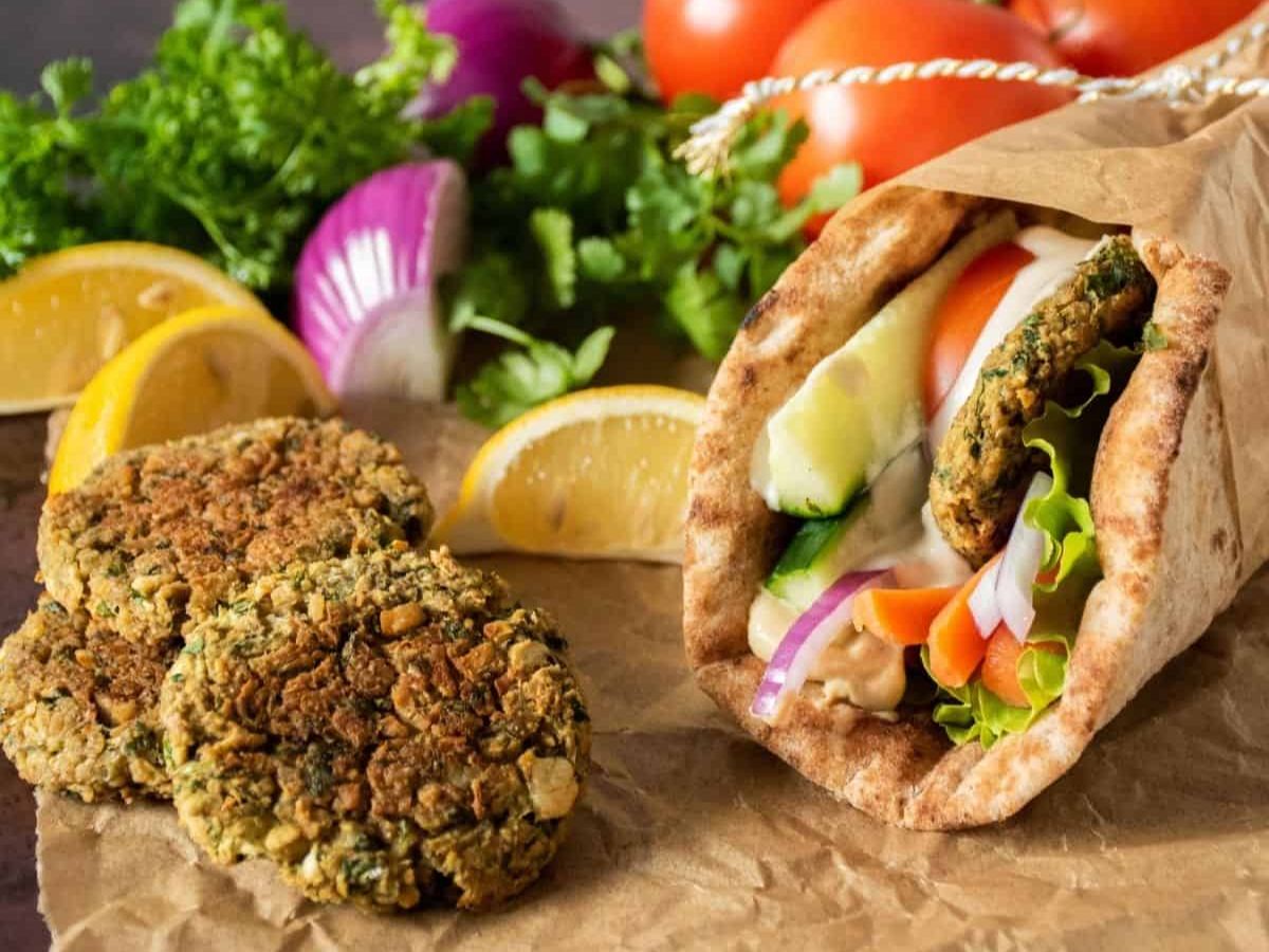 Falafel Sandwiches  No Fries