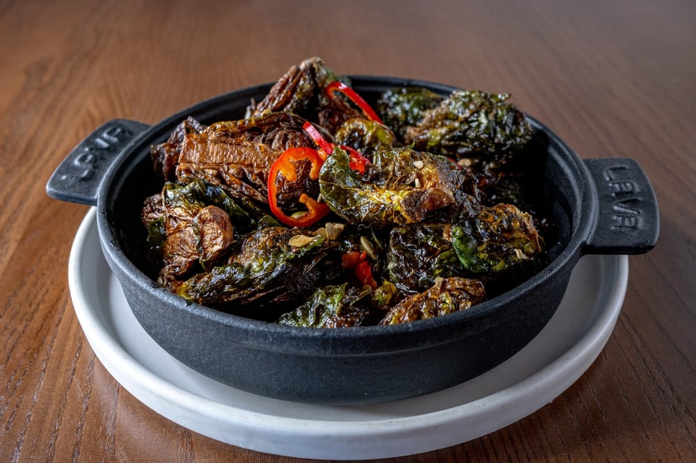 SWEET & SOUR BRUSSEL SPROUTS gf/vg