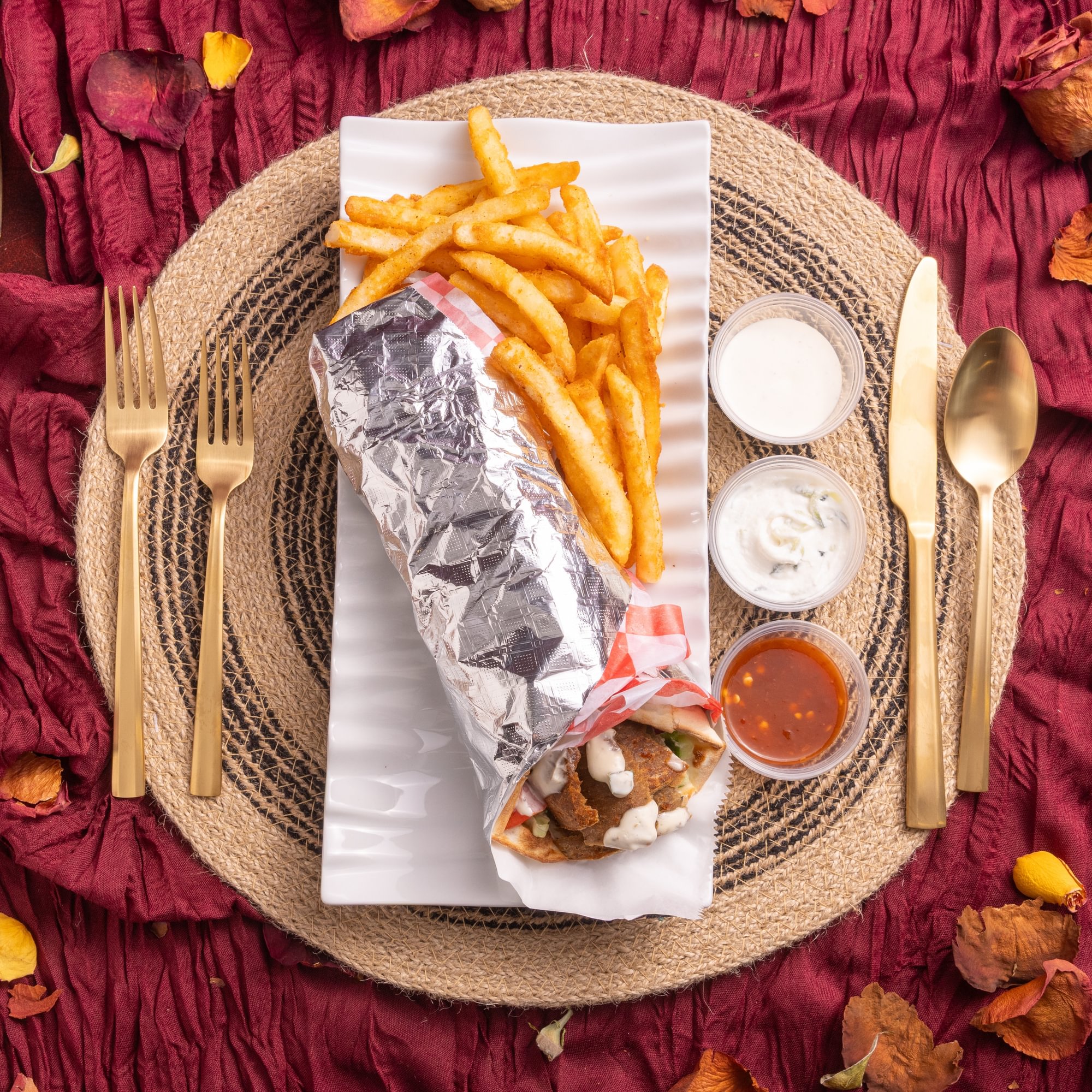 Beef Gyro Wrap Combo