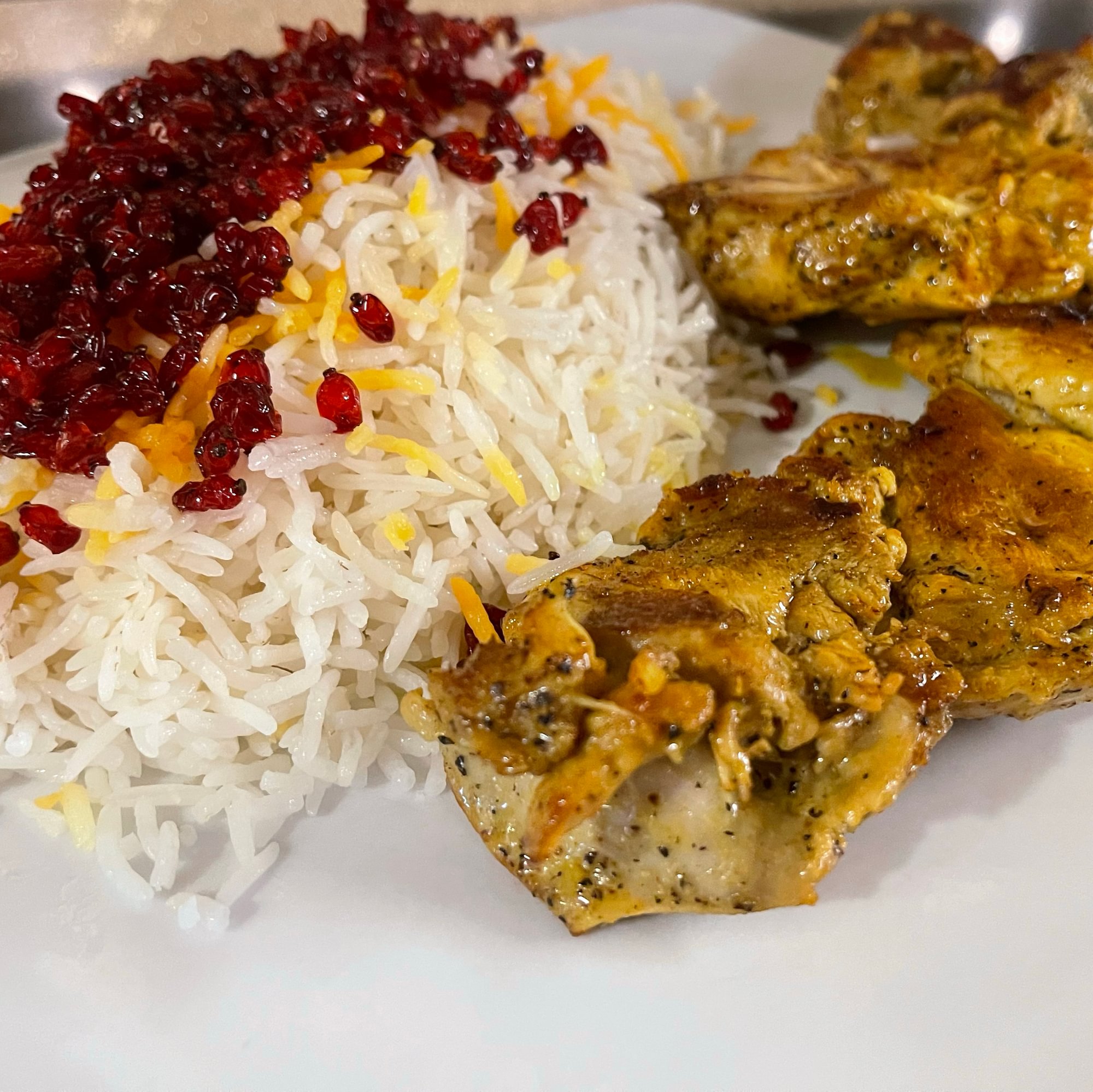 Zereshk Polo (GF) (Halal)