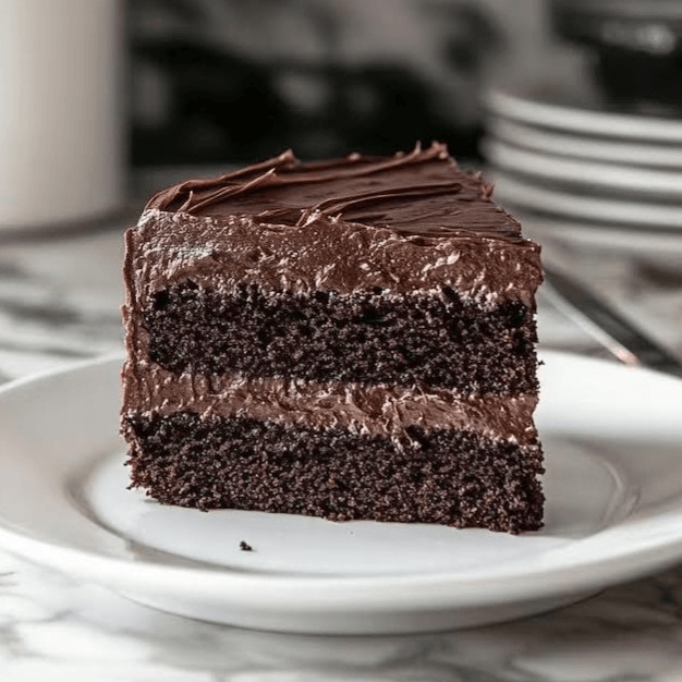 Chocolate Fudge Cake Slice