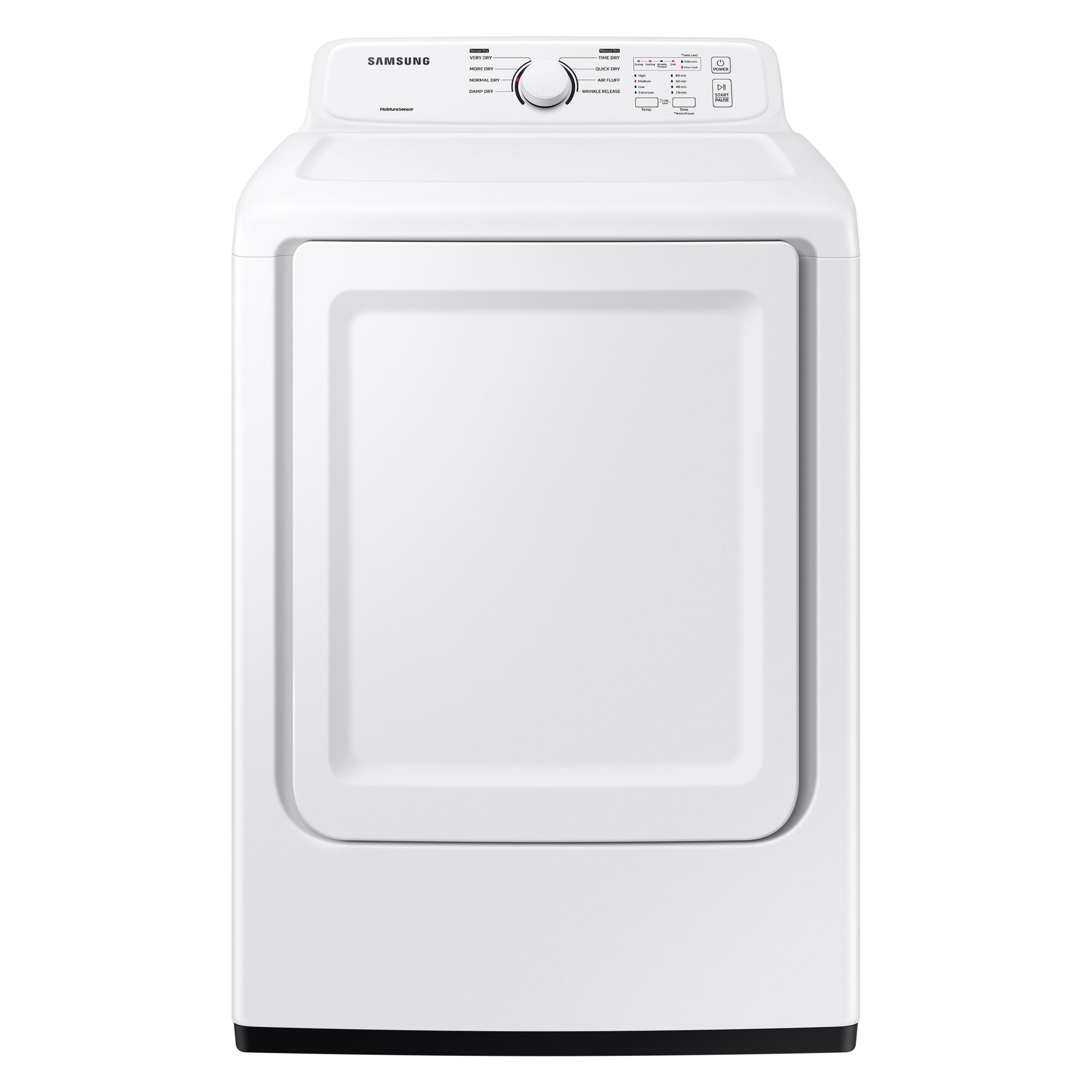 7.2 cu ft Electic Dryer - White
