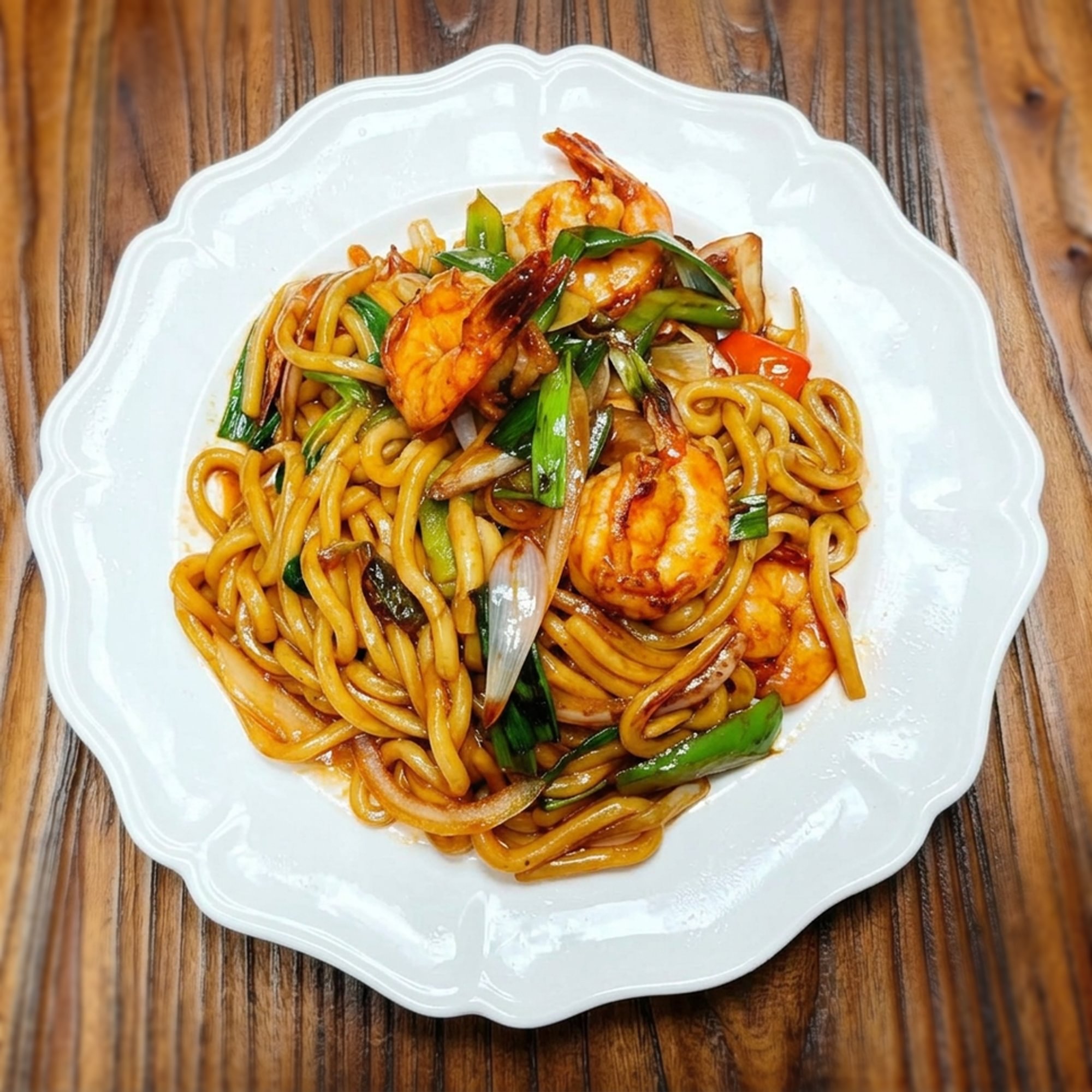 Shrimp Stir-Fried Udon