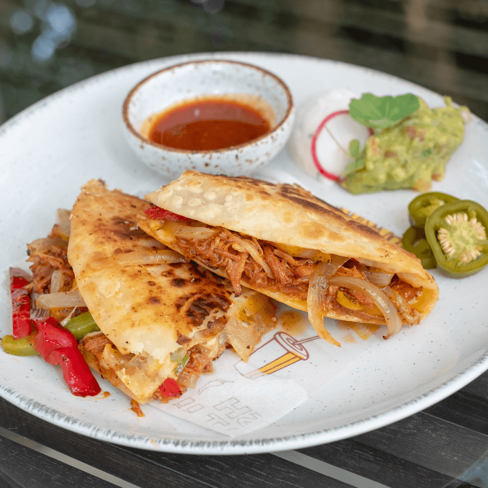 Hot stone quesadilla