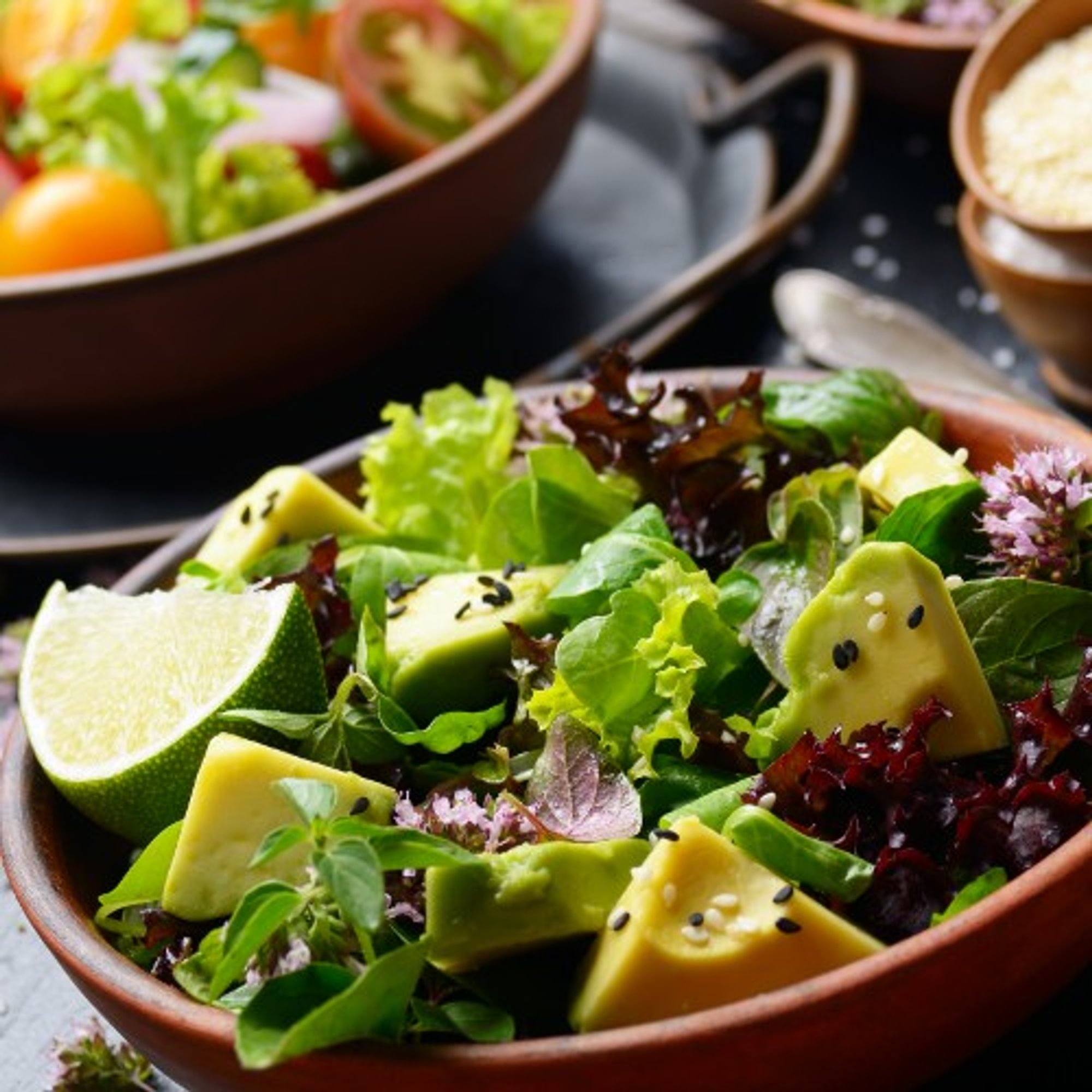 Chicken Avocado Spinach Salad