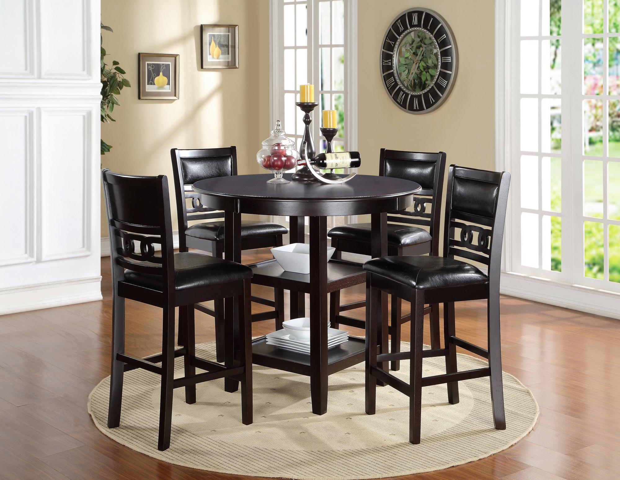 5 - Piece Gia Counter Height Dining Set - Dark Brown