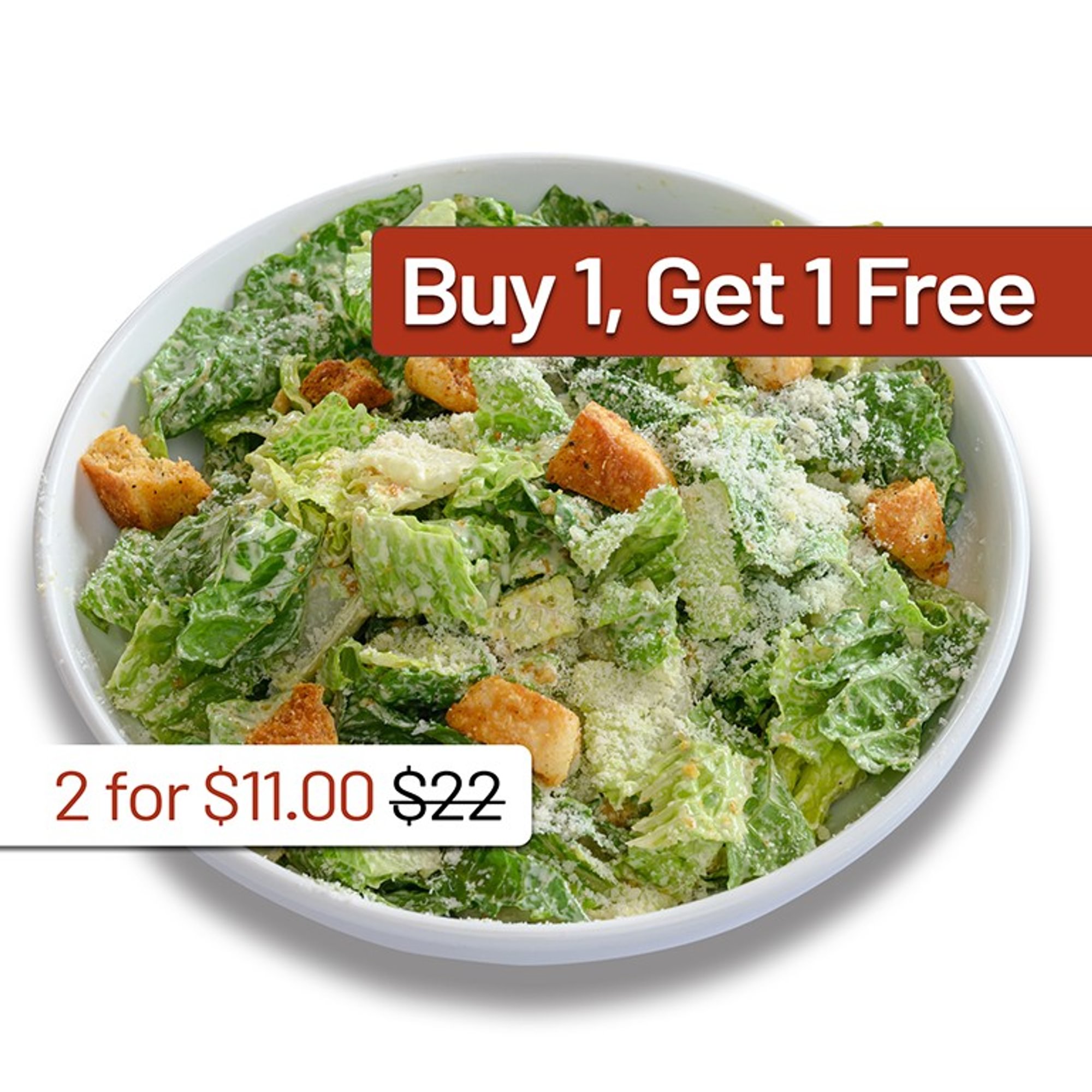 BOGO Petite Traditional Cesar Salad - Order One Entree, Receive Two