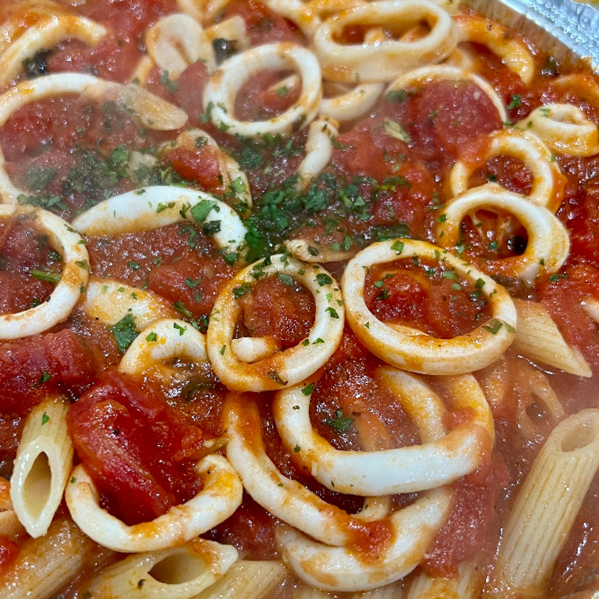 Scungilli Marinara Lunch