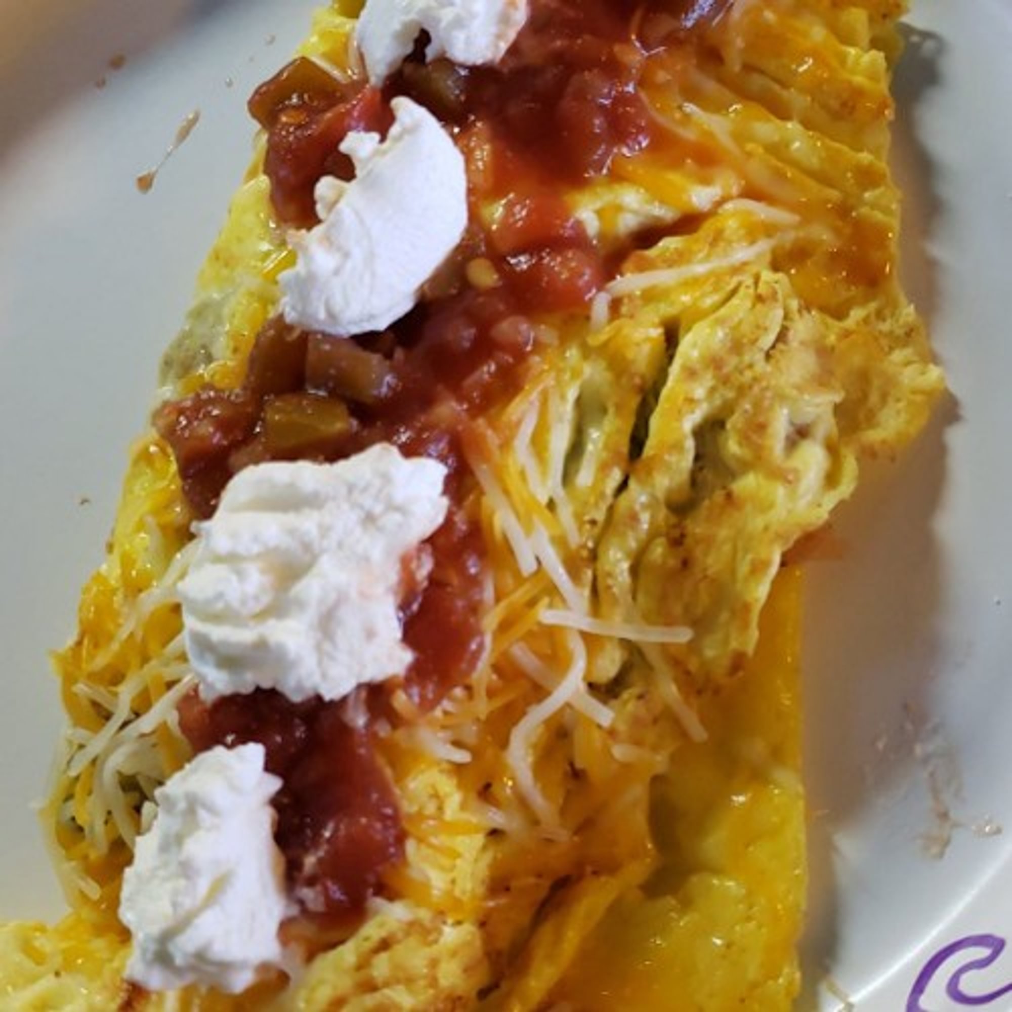 Grilled Garden Veggie Omelet