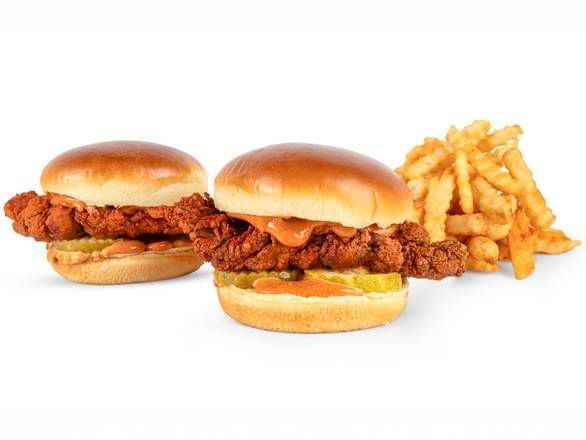 #2 2 Clucker Sliders & Fres