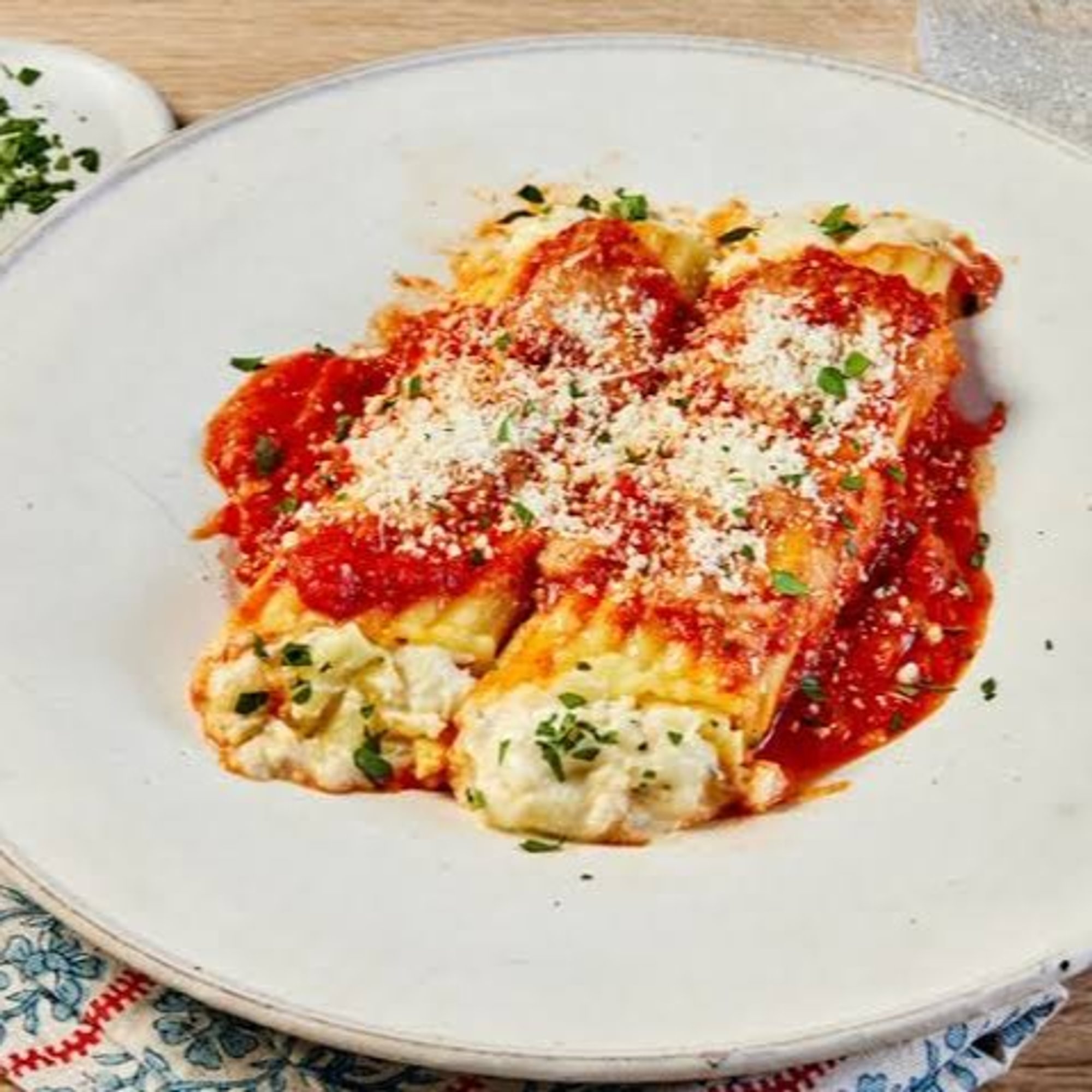 Homemade Manicotti