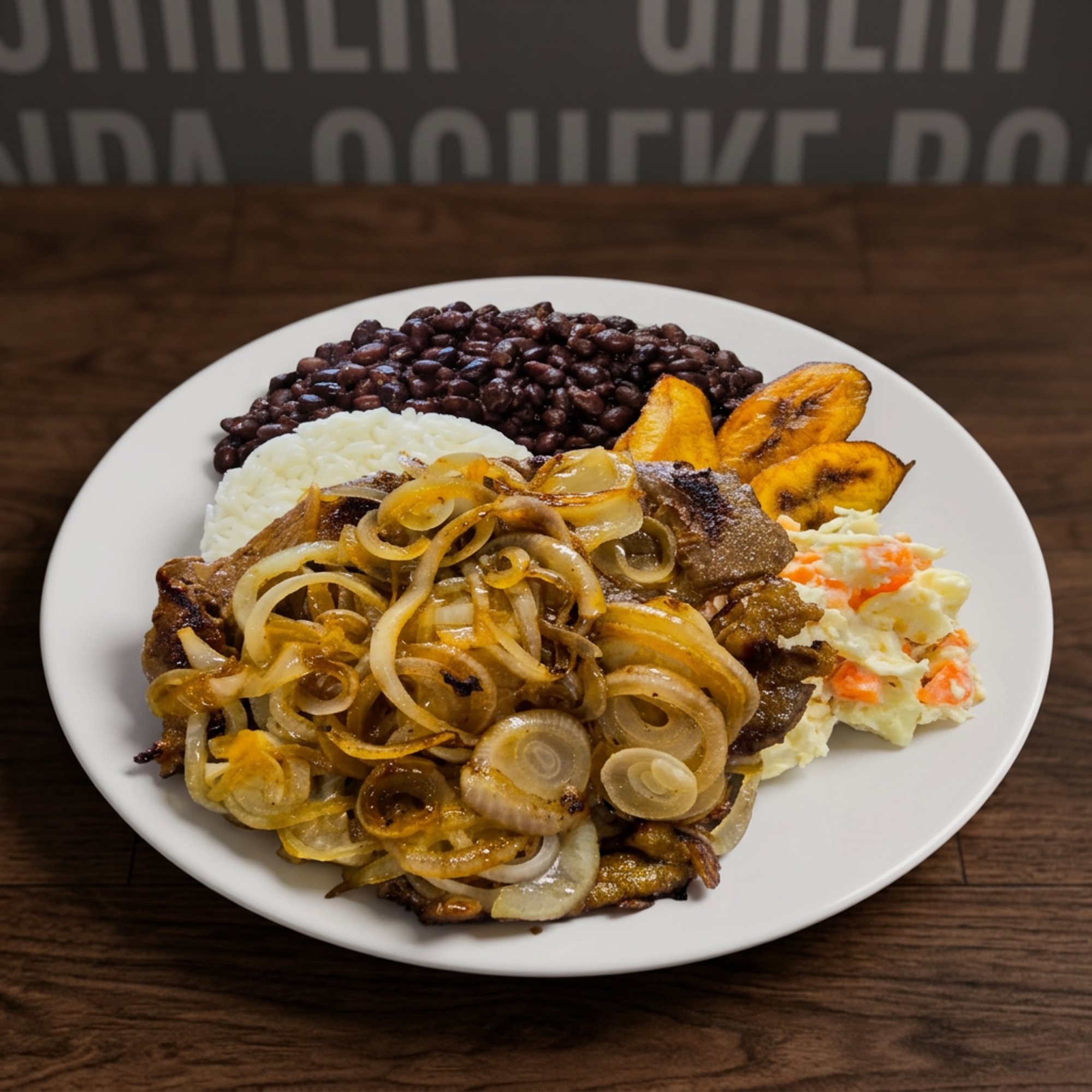 Beefsteak with Sautéed Onion - Bistec encebollado