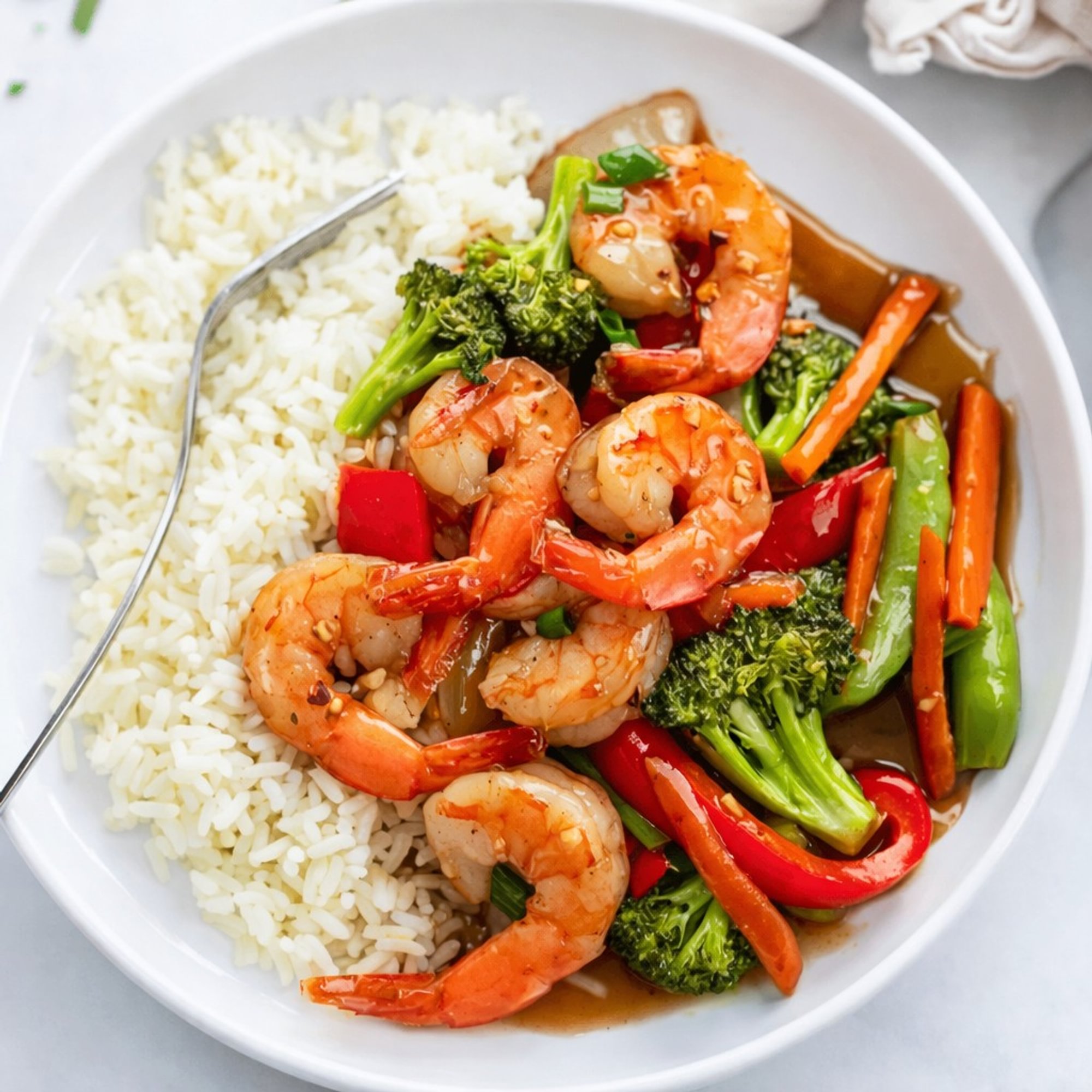 Stir Fried Vegetables with Rice