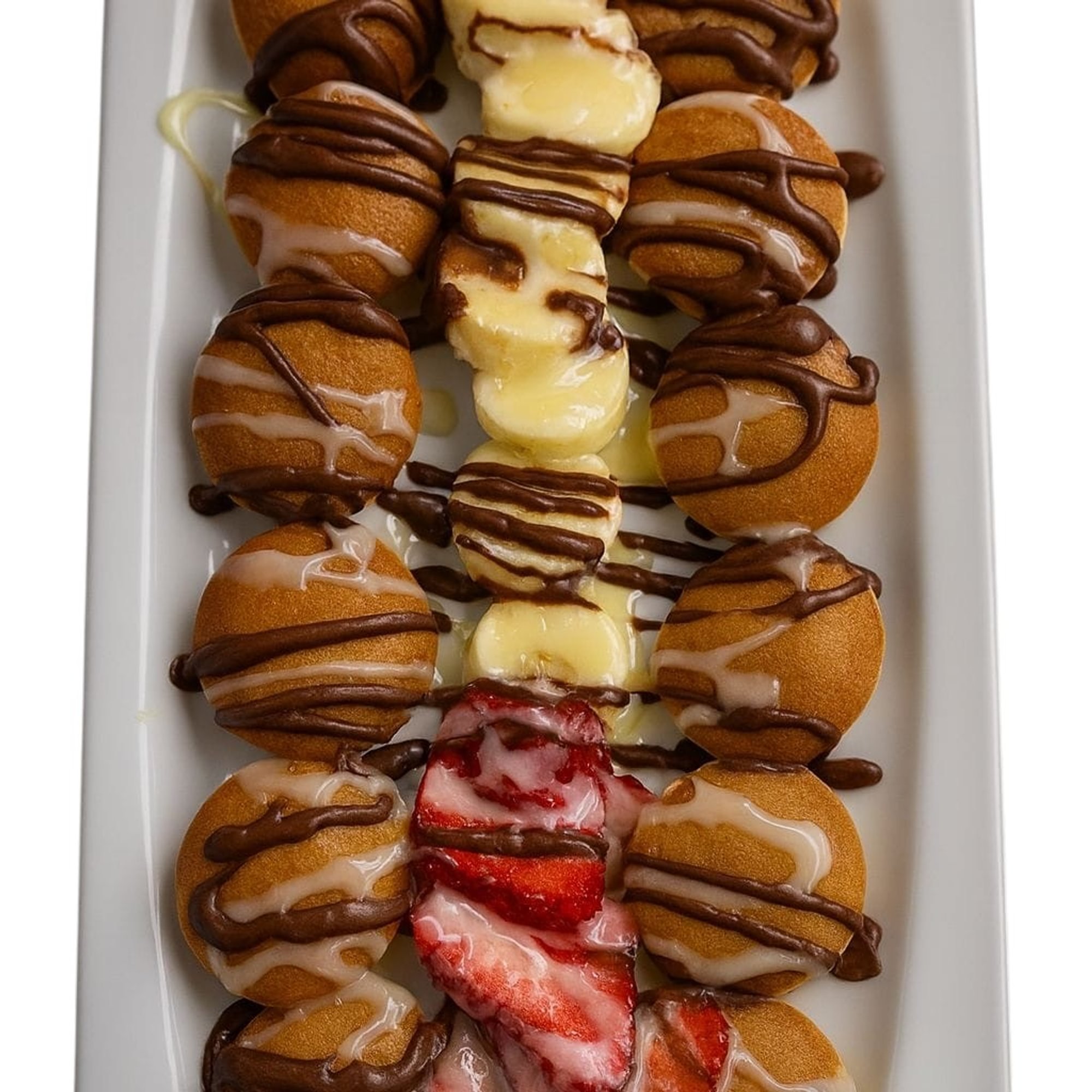 Strawberry Nutella Mini Pancakes