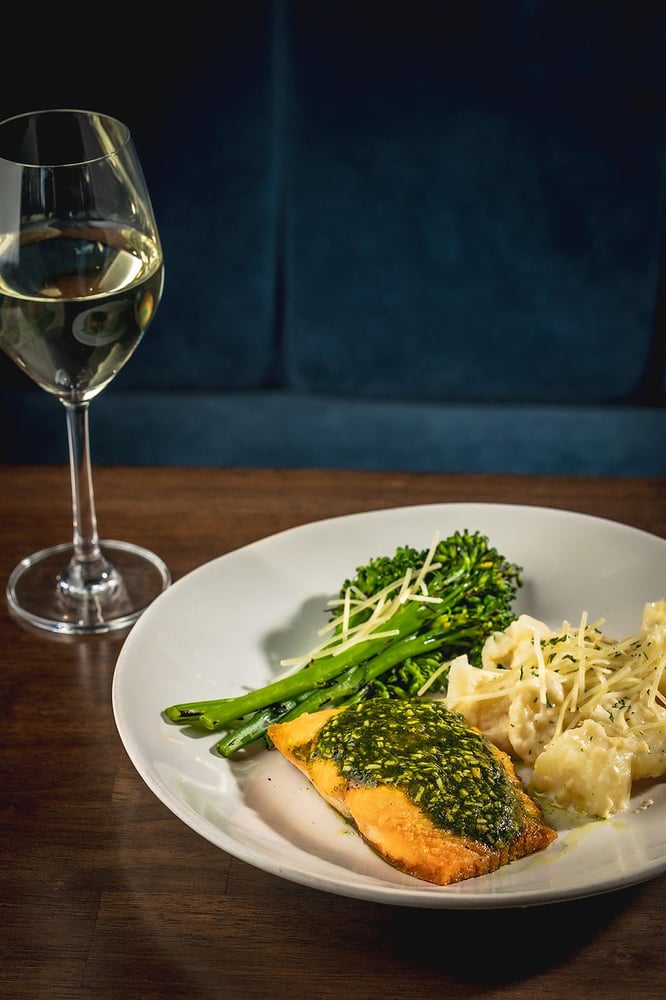 Salmon al Pesto