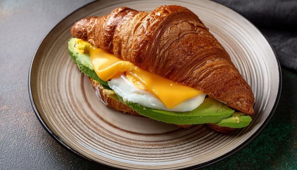 Avocado, Egg & Cheese Sandwich Croissant