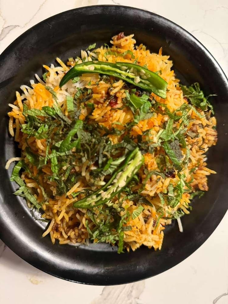 Chicken Tikka Dum Biryani (gf, d)