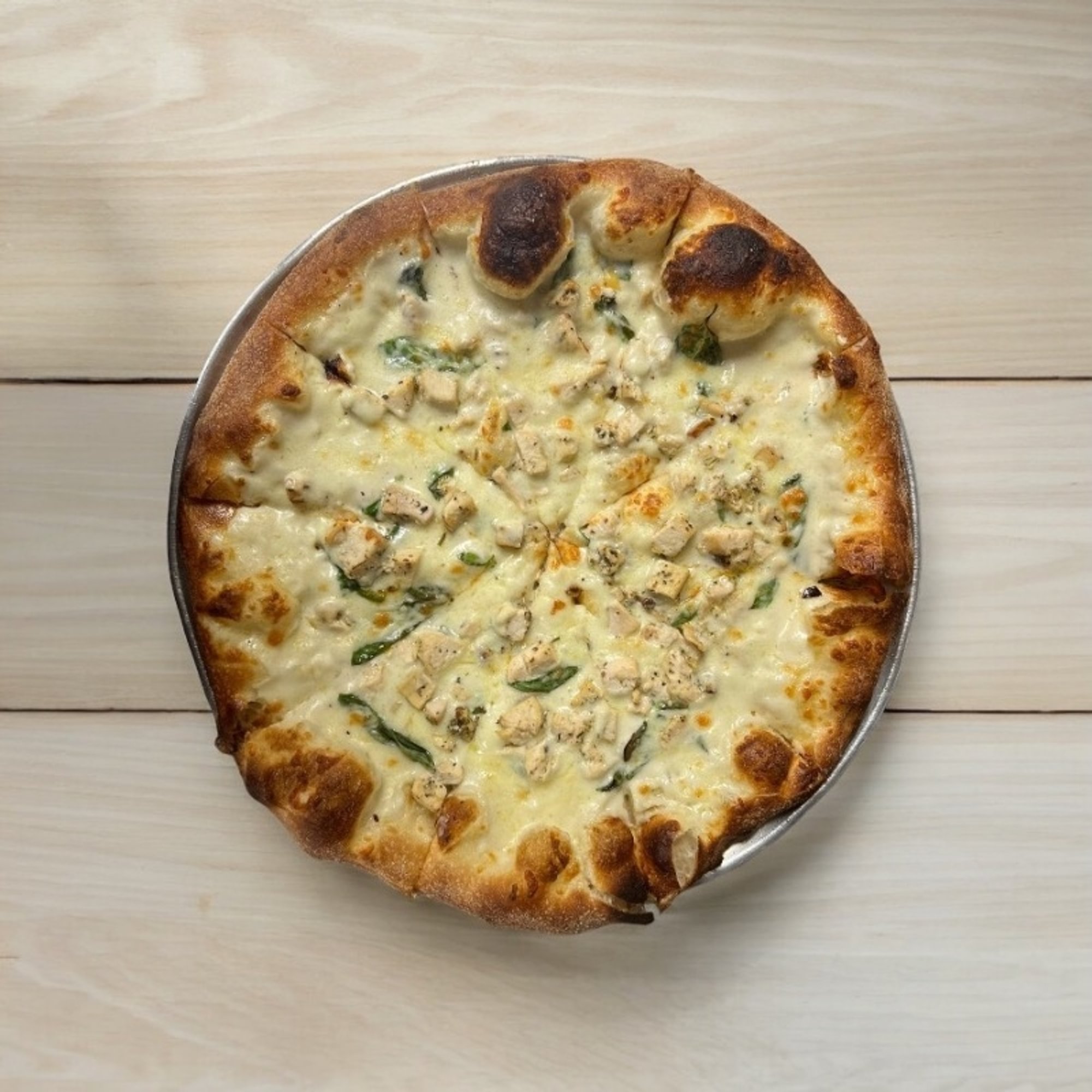 Chicken Alfredo Pizza Family