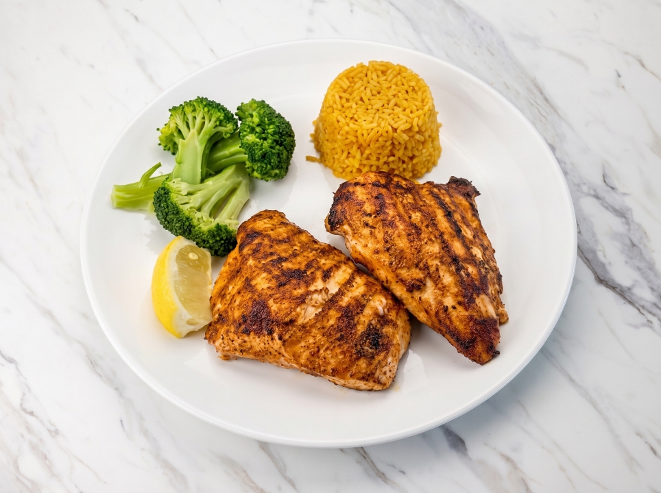 Grilled Twin Chicken Breasts