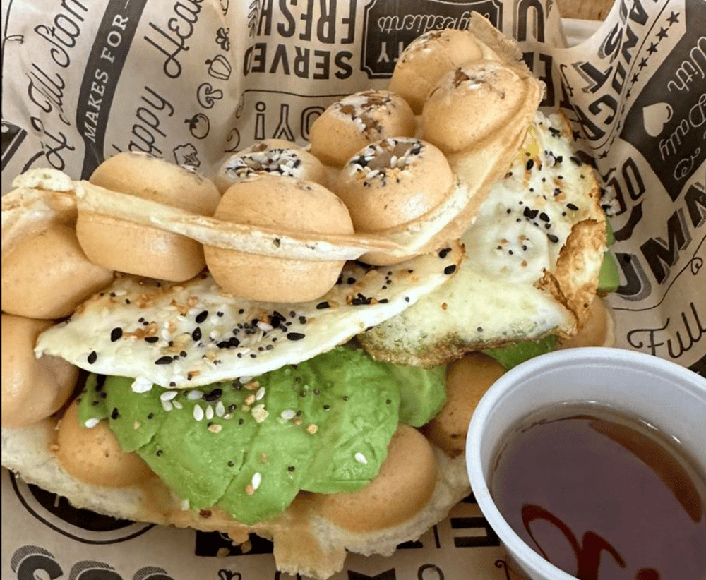 Avocado Egg Toast Waffle