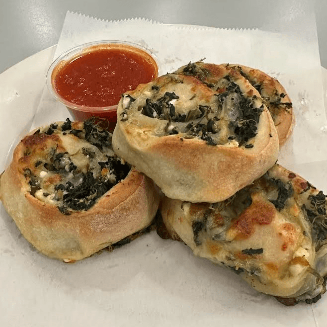 3 Spinach Pizza Knots
