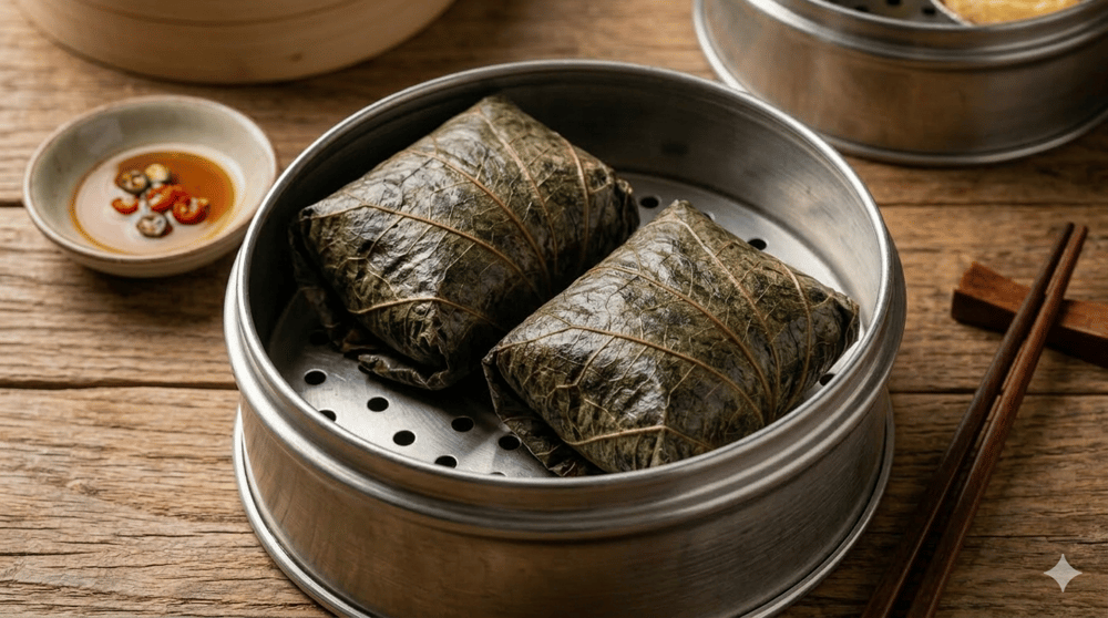 Sticky Rice in Lotus Leaf (2 pcs) 糯米莲藕