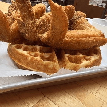 3 Whole Wings with Waffles