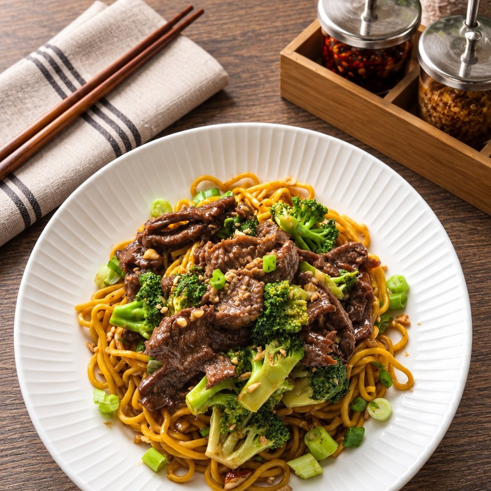 Garlic Noodles Beef & Broccoli