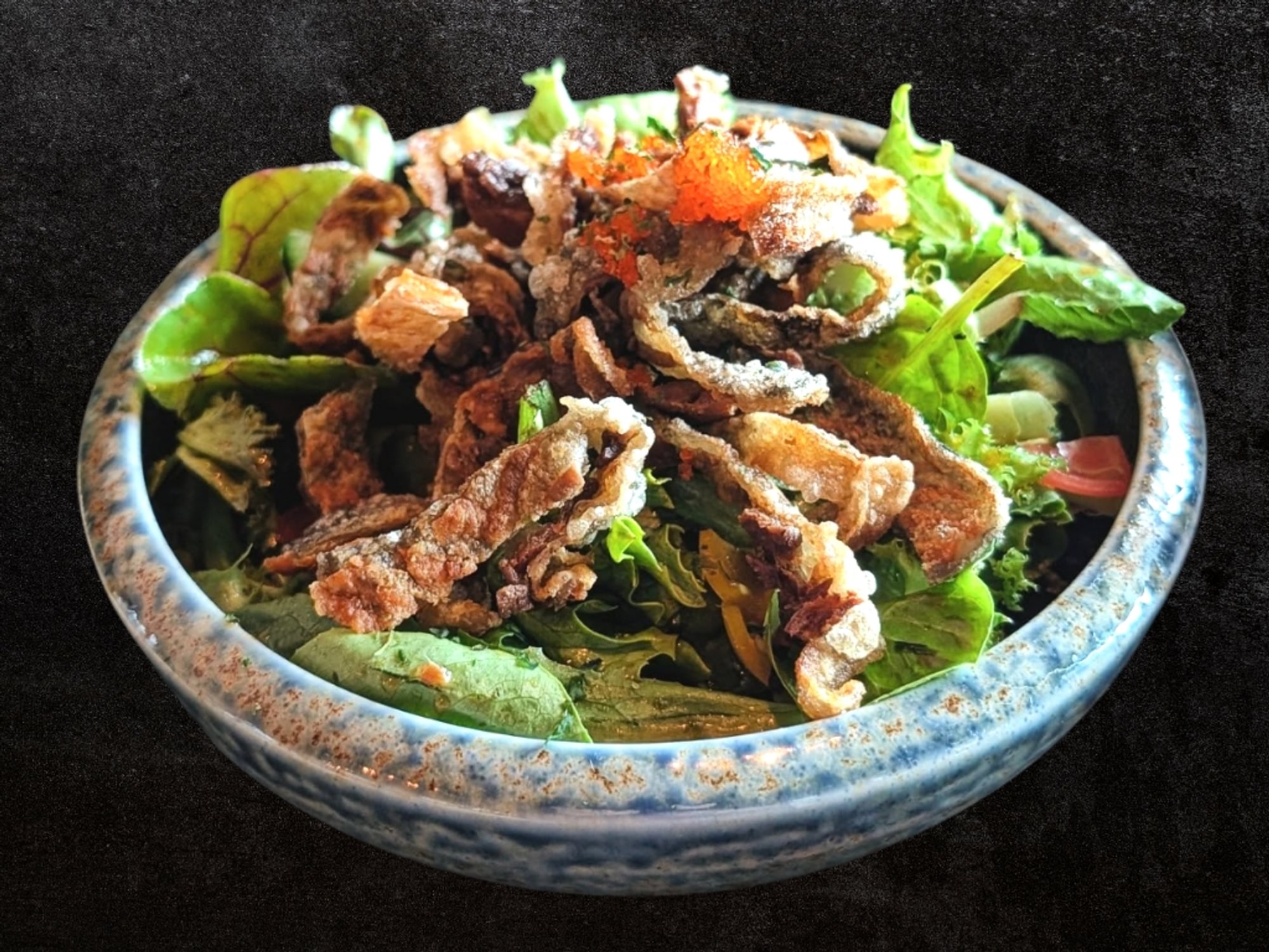 Salmon Skin Salad