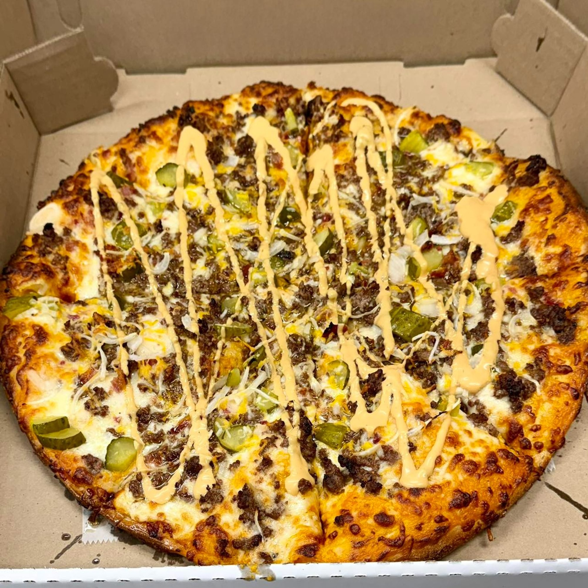 Cheeseburger Pizza