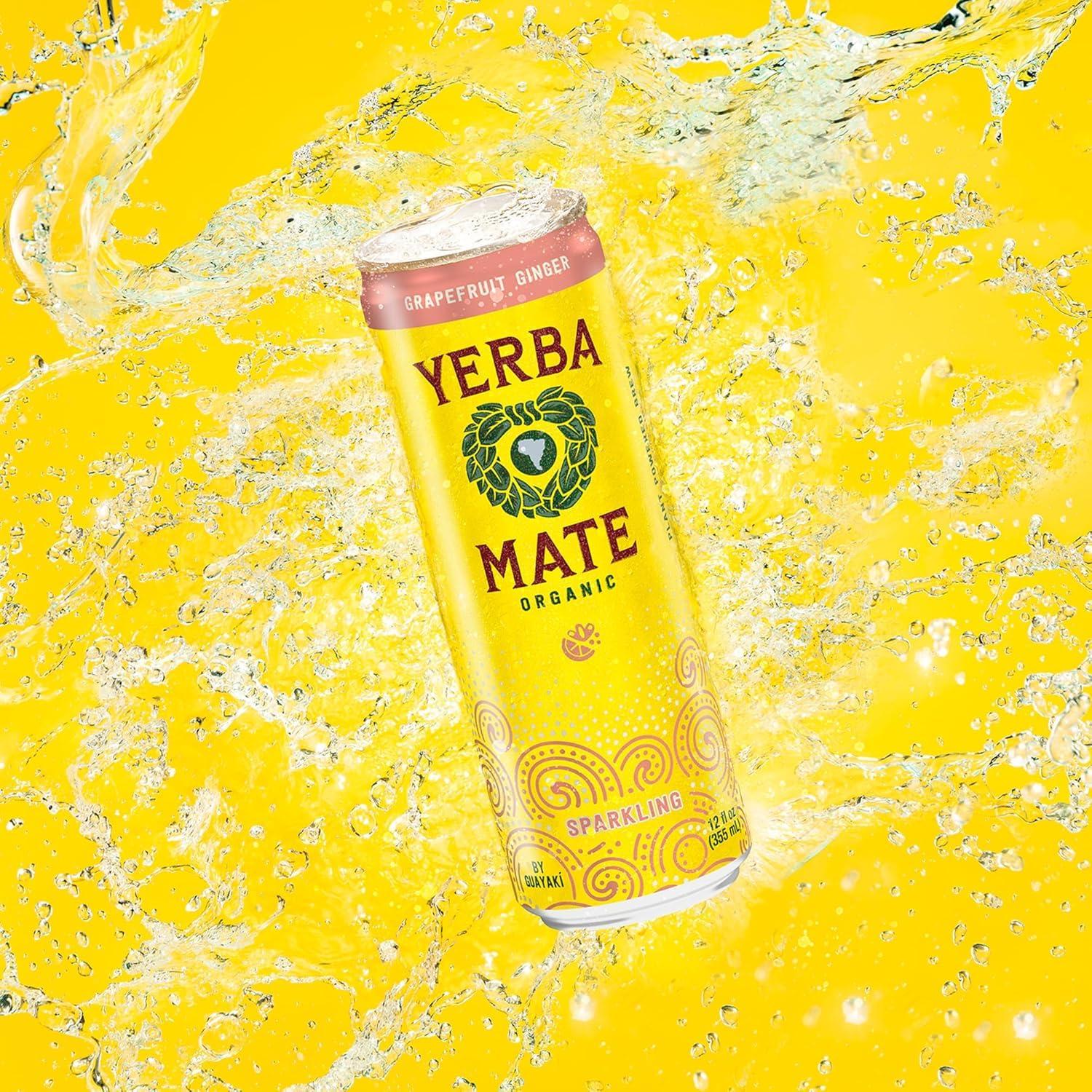 Yerba Mate Sparkling Grapefruit Ginger 12oz