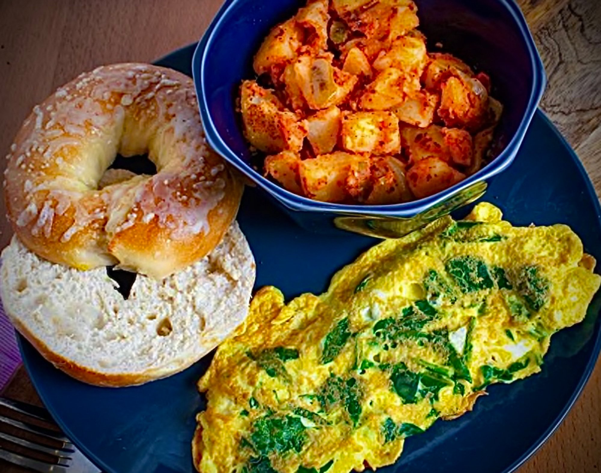Spinach Omelette Platter
