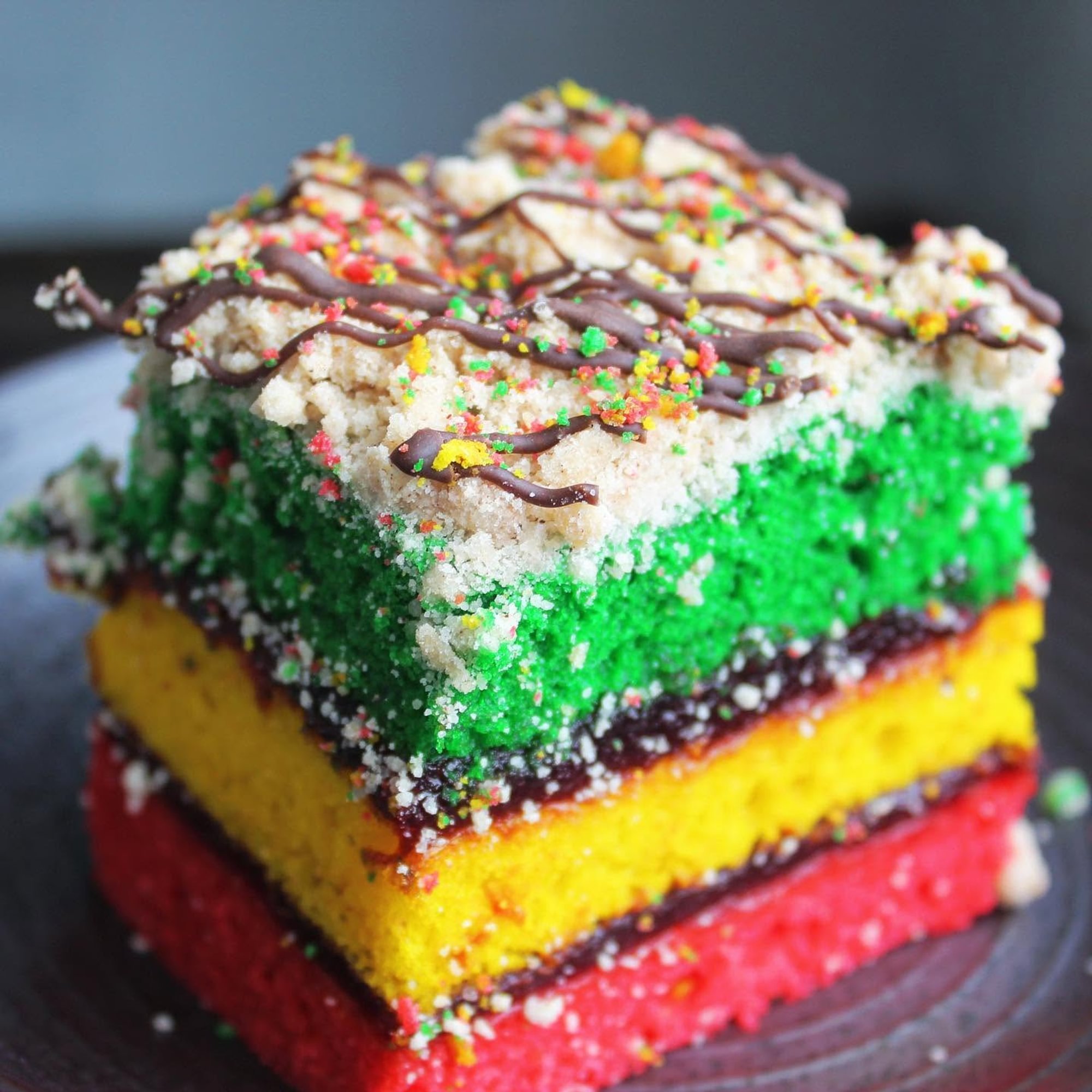 Rainbow Crumb Cake